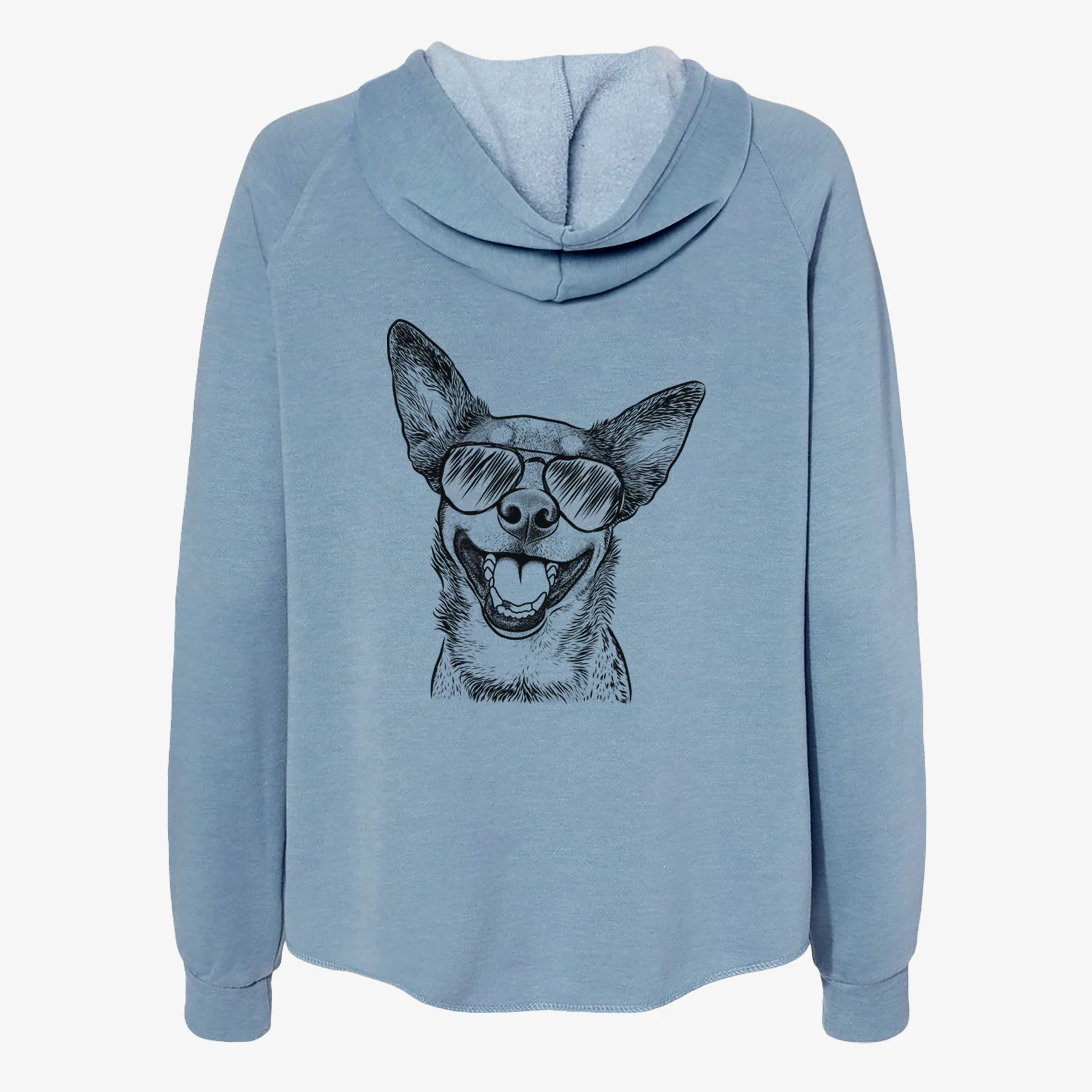 Lily the Australian Cattle Dog - Women's Cali Wave Zip-Up Sweatshirt - Image 9