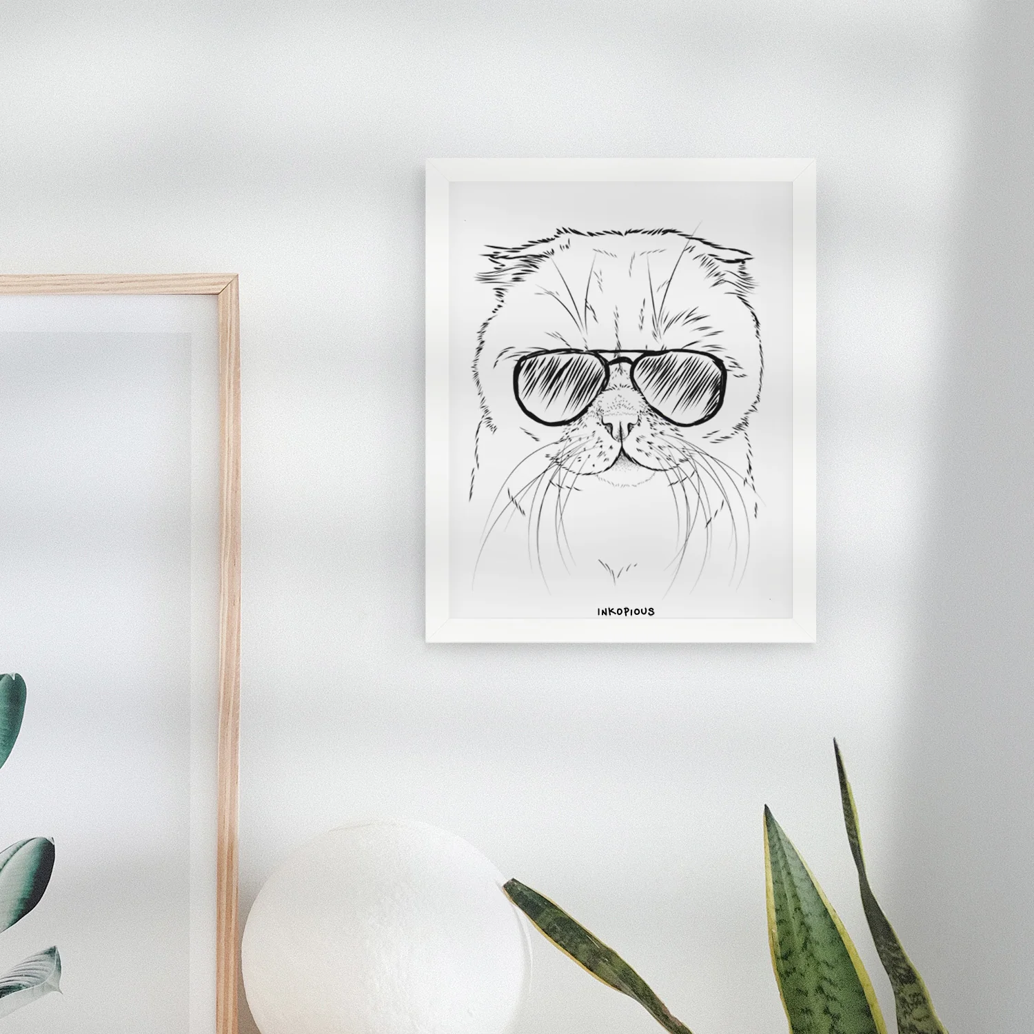 Lina the Exotic Fold Cat Art Print - Image 5