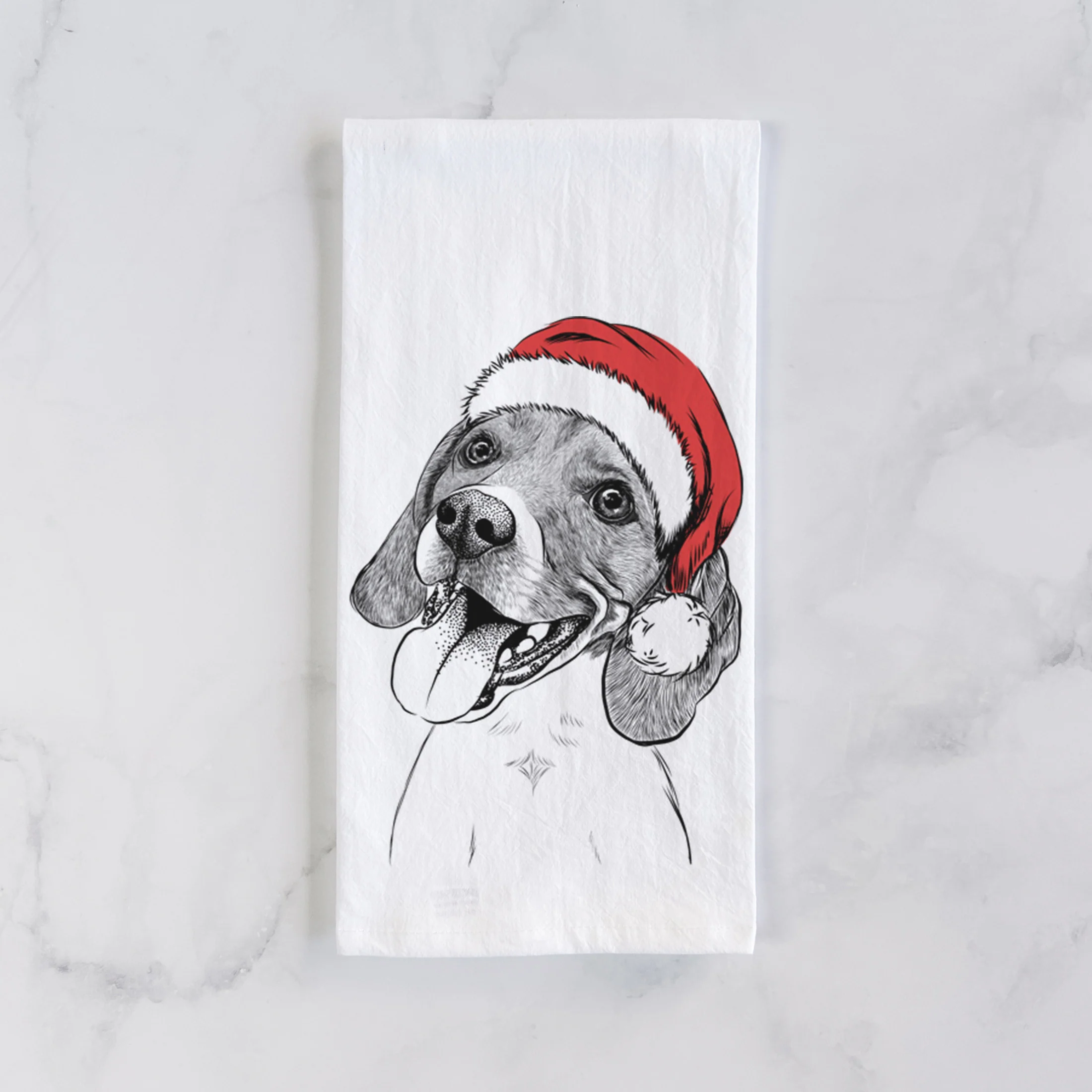 Little Bandit the Beagle Tea Towel - Image 2