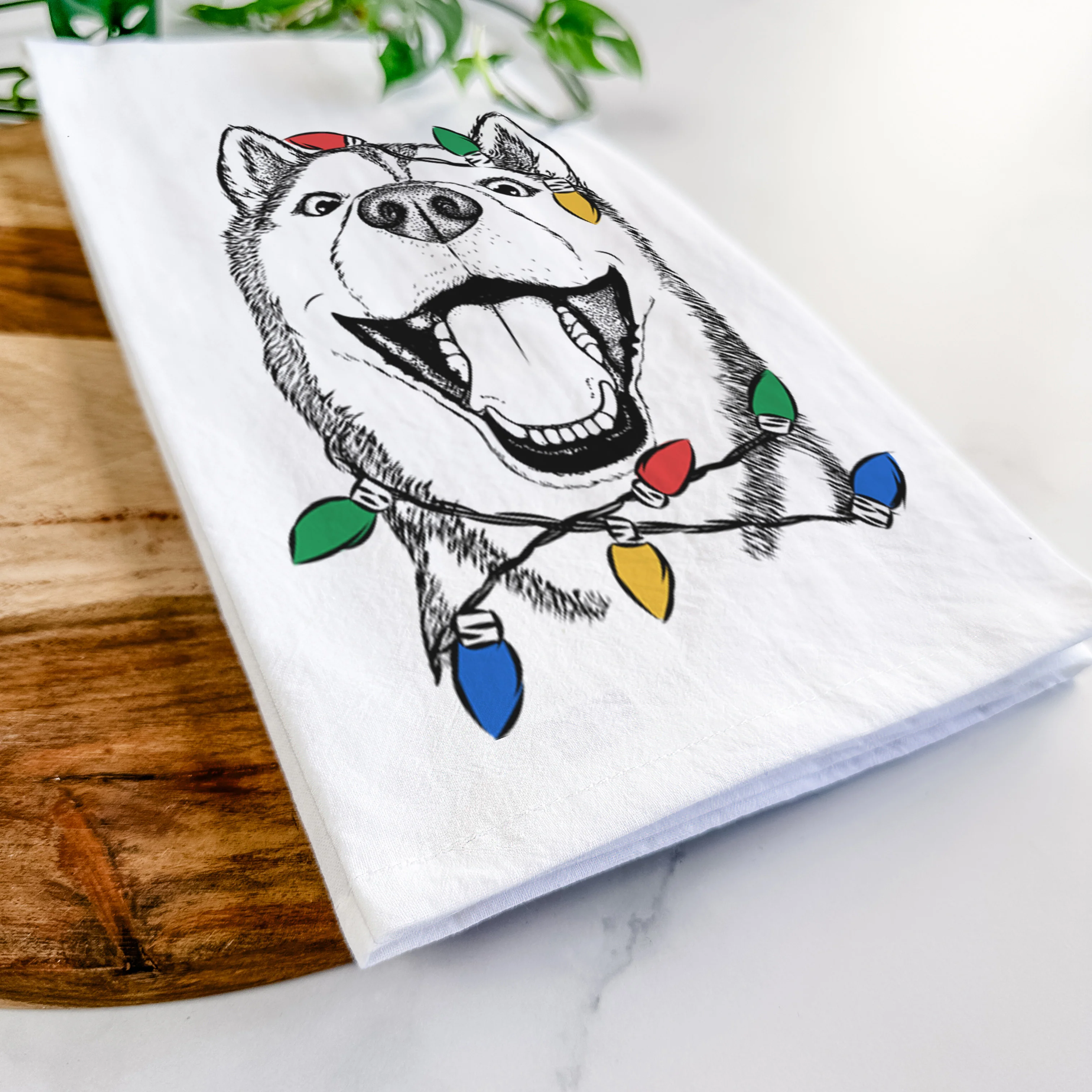 Little Country the Siberian Husky Tea Towel - Image 10