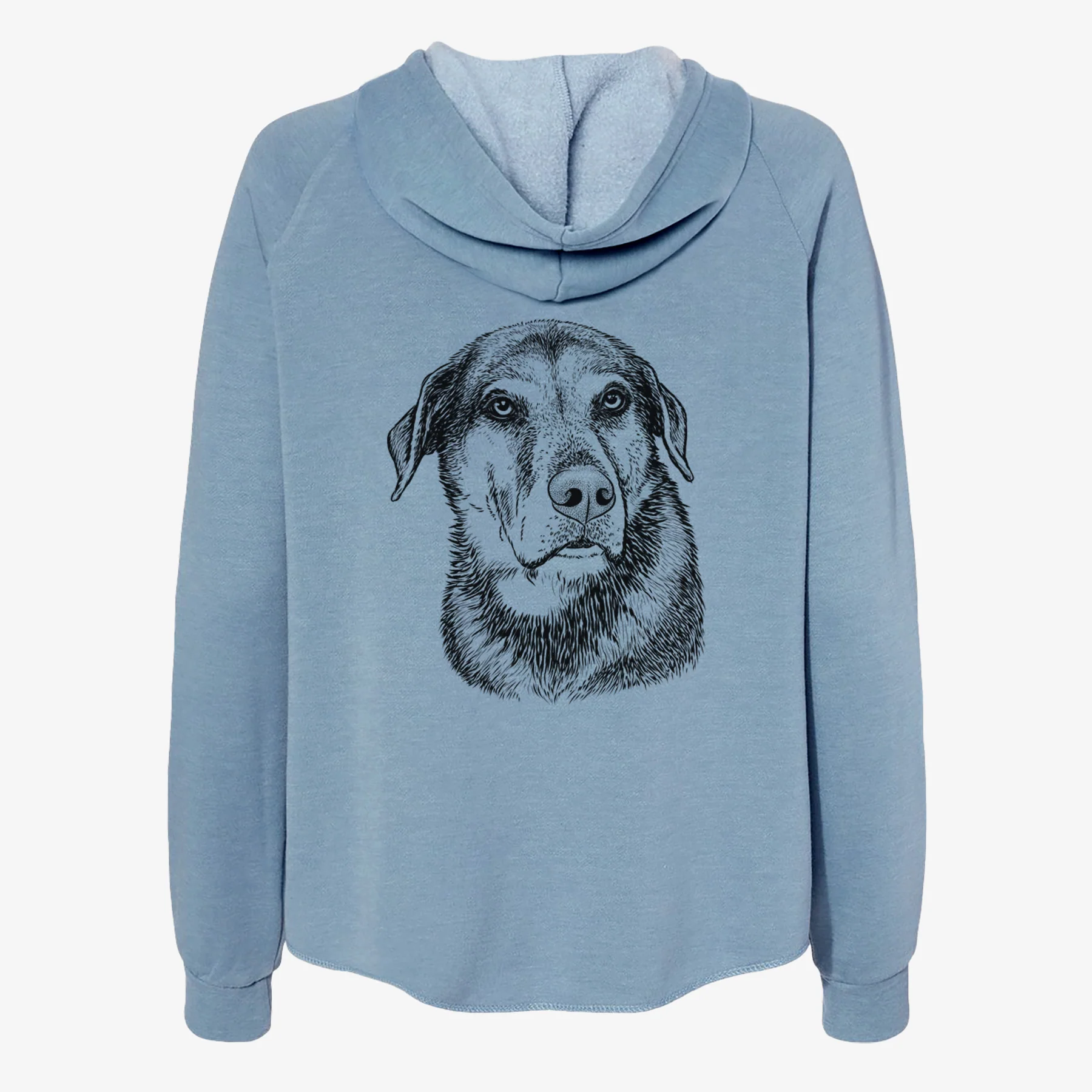 Lobo the Shepherd Mix - Women's Cali Wave Zip-Up Sweatshirt - Image 6