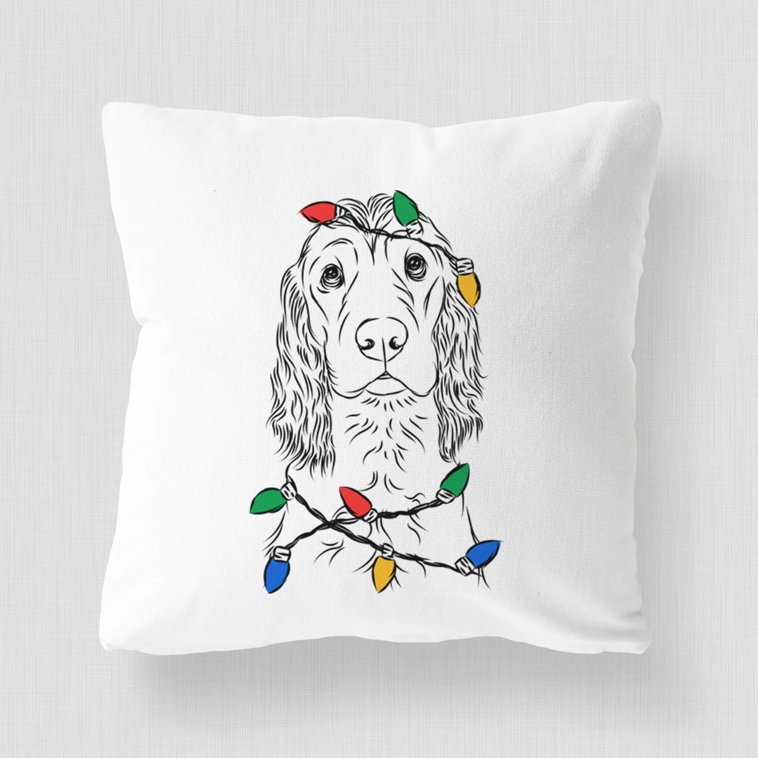 Logan the Cocker Spaniel - Throw Pillow Cover - Image 4
