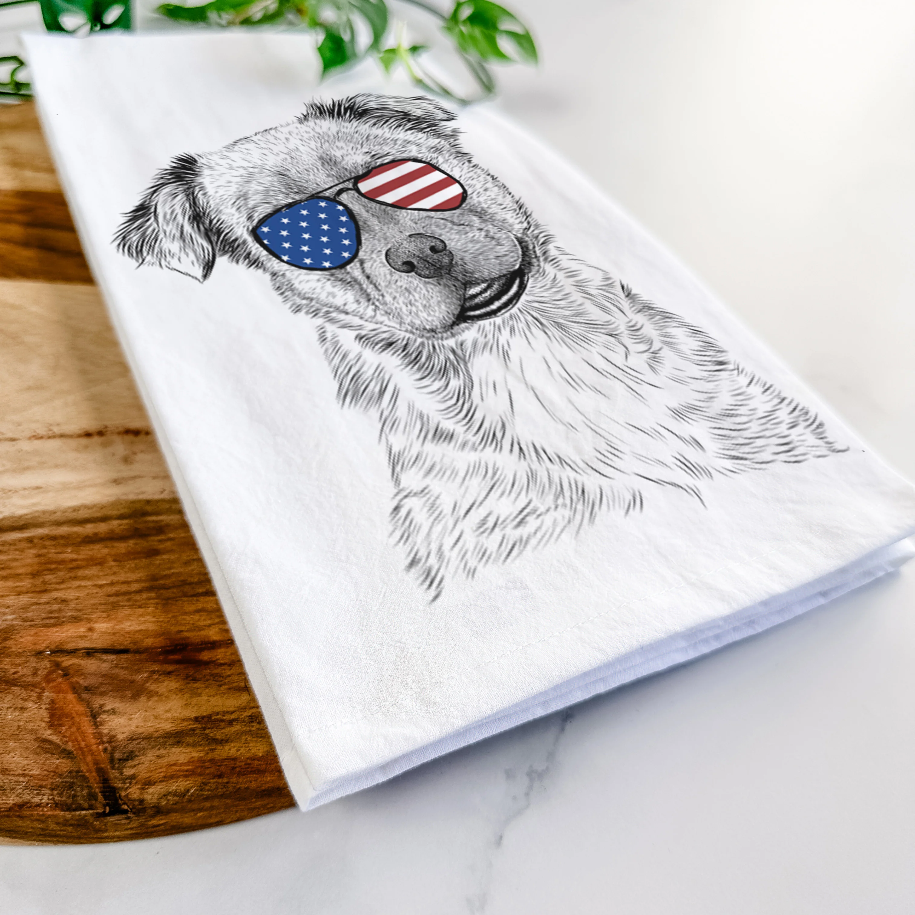 Loki Bear the Australian Cattle Dog Mix Tea Towel - Image 12