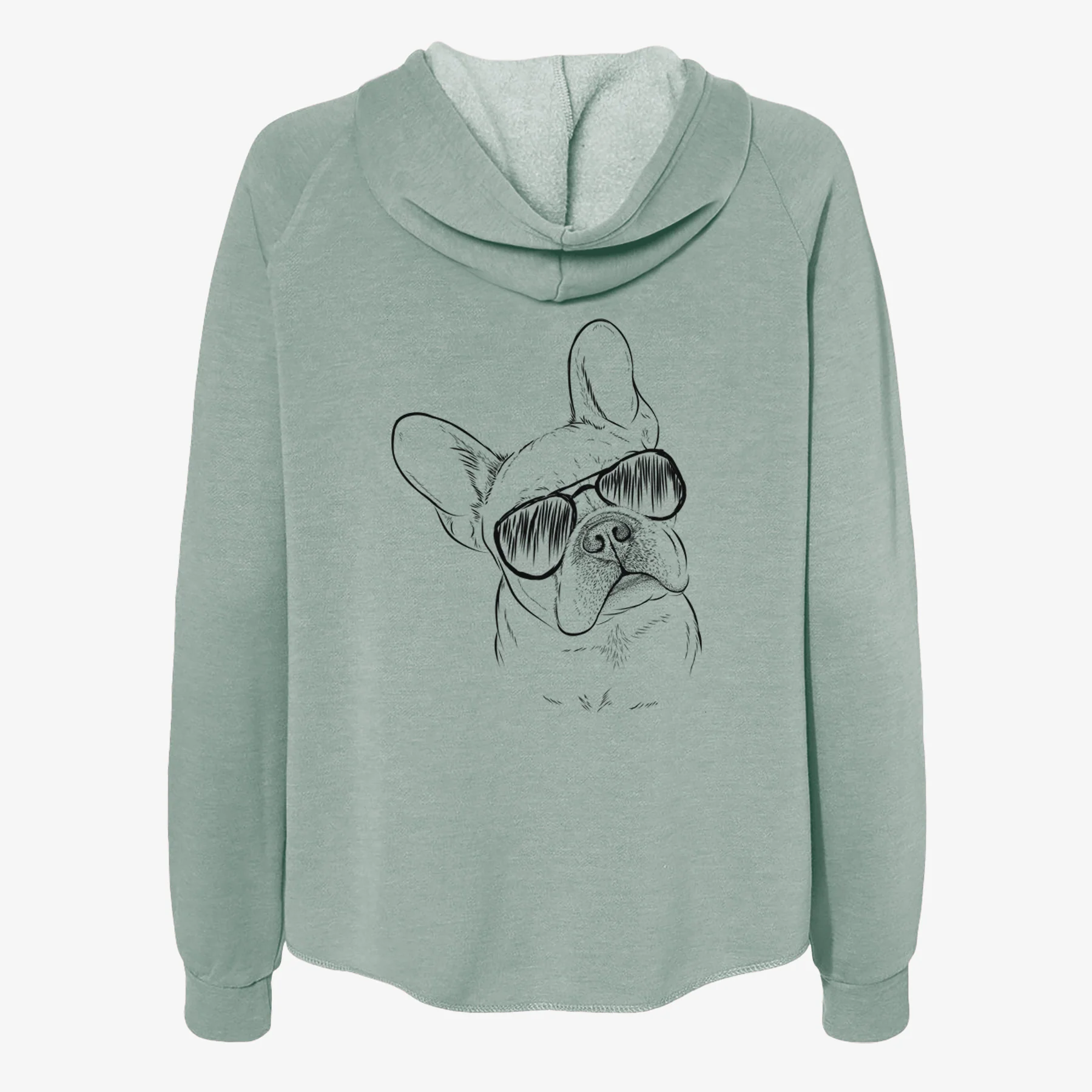 Loki the French Bulldog - Women's Cali Wave Zip-Up Sweatshirt - Image 7