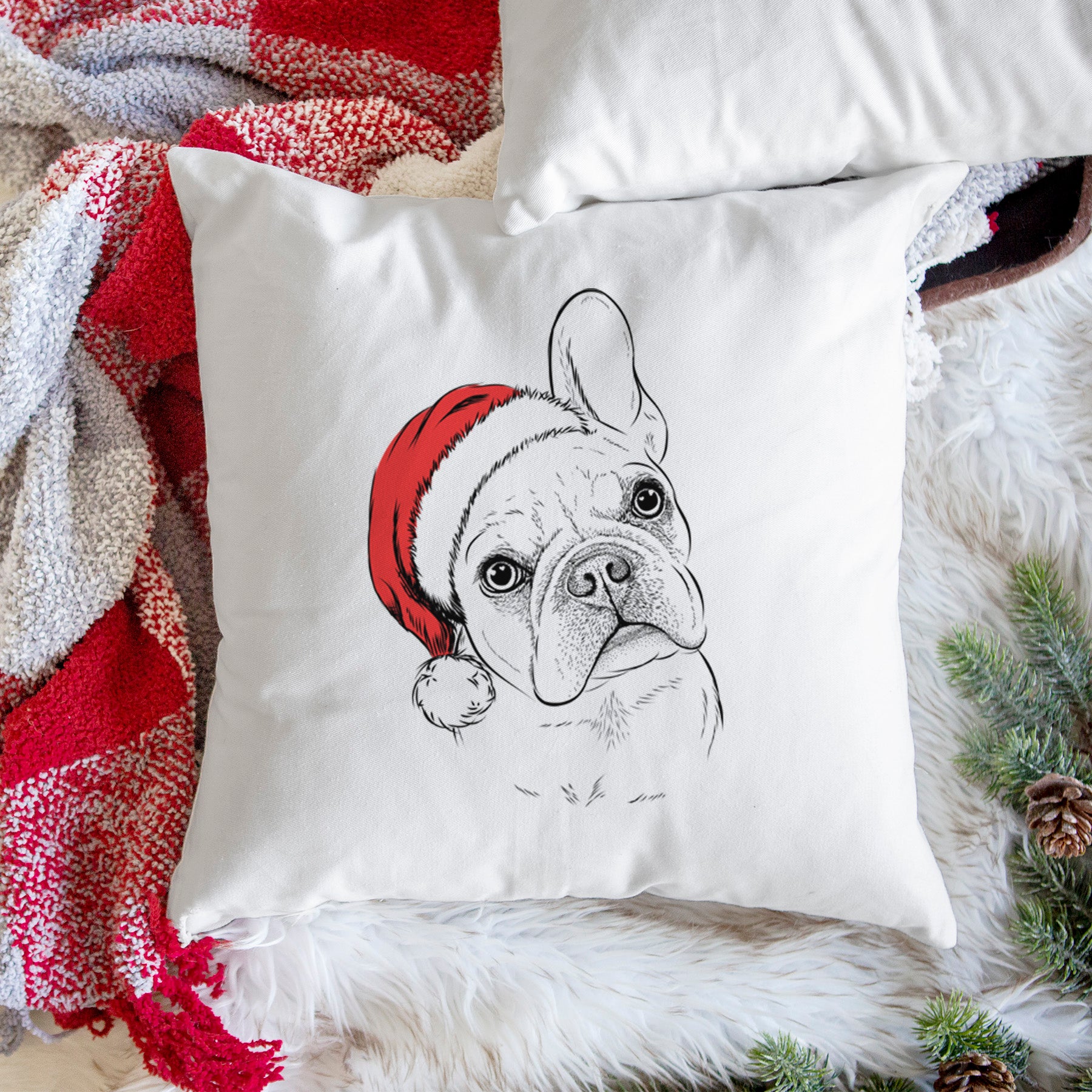 Loki the French Bulldog - Throw Pillow Cover - Image 3