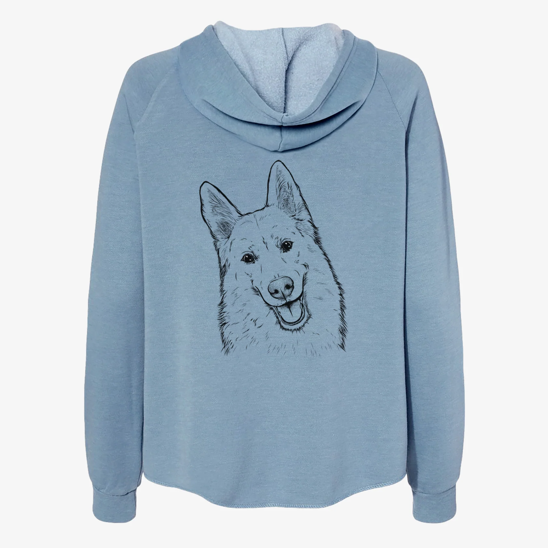 Loki the Husky Shepherd Mix - Women's Cali Wave Zip-Up Sweatshirt - Image 6