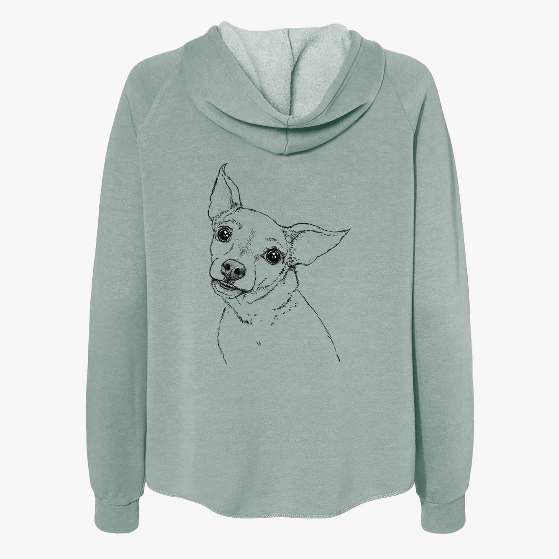Lola the Chiweenie - Women's Cali Wave Zip-Up Sweatshirt - Image 4