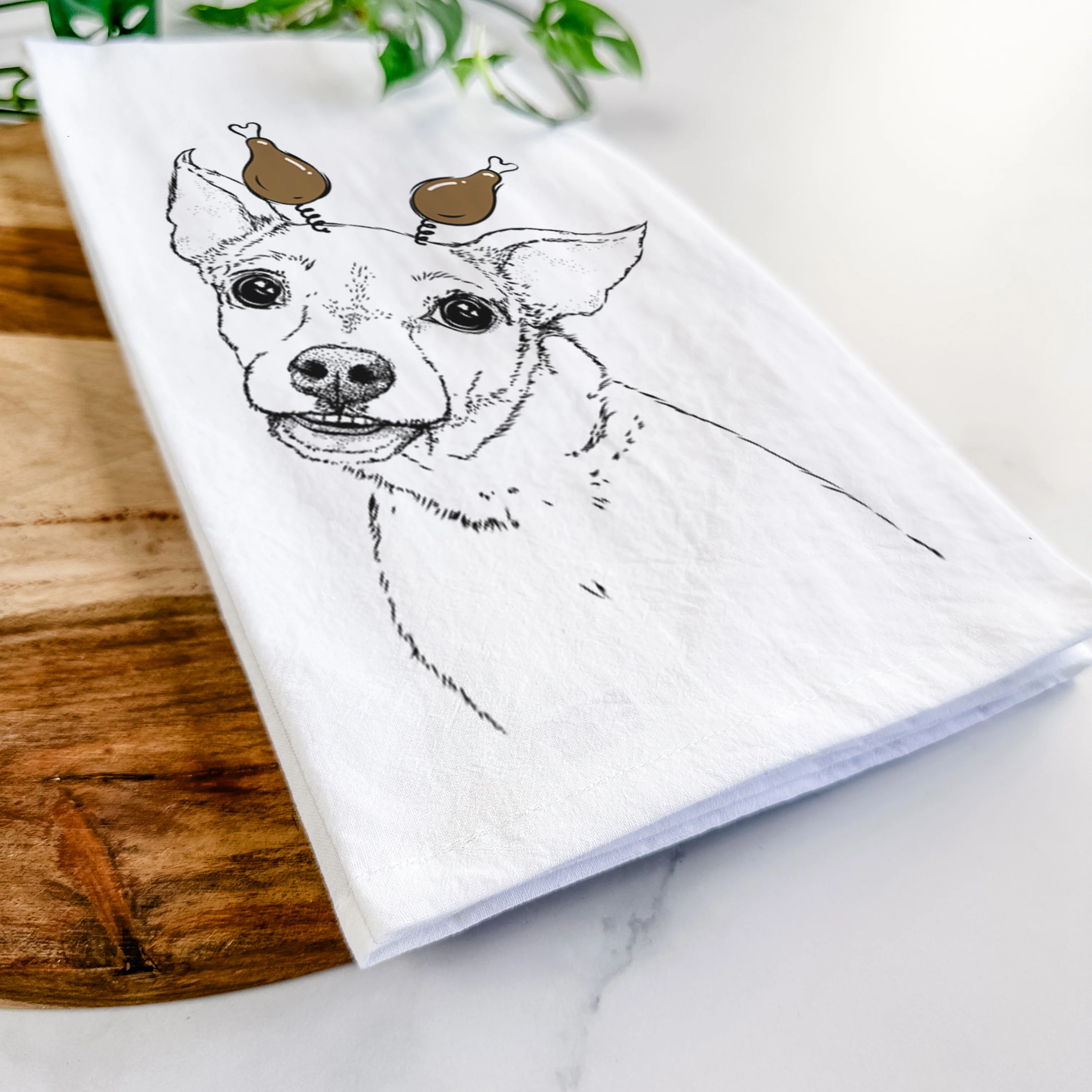 Lola the Chiweenie Tea Towel - Image 11