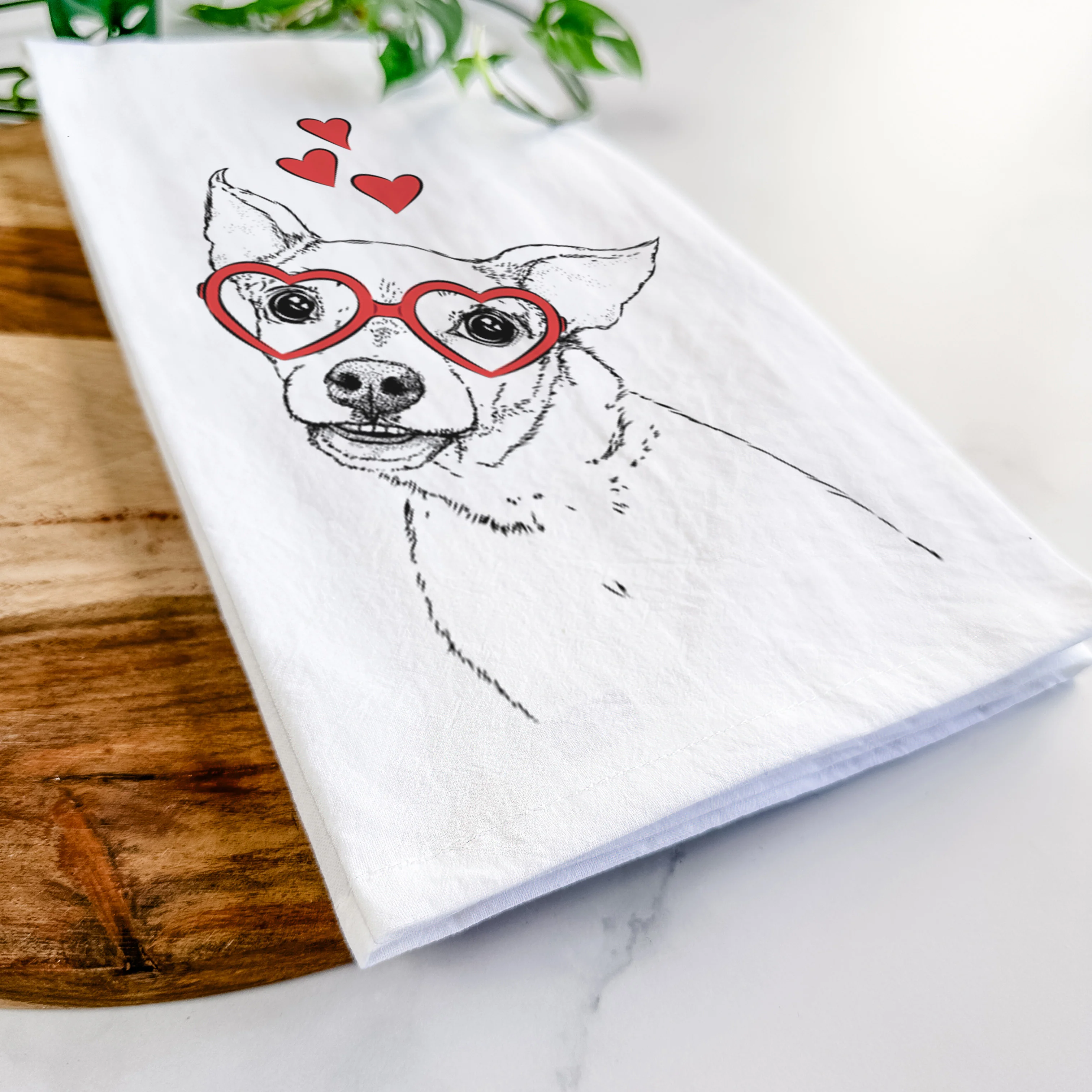 Lola the Chiweenie Tea Towel - Image 7