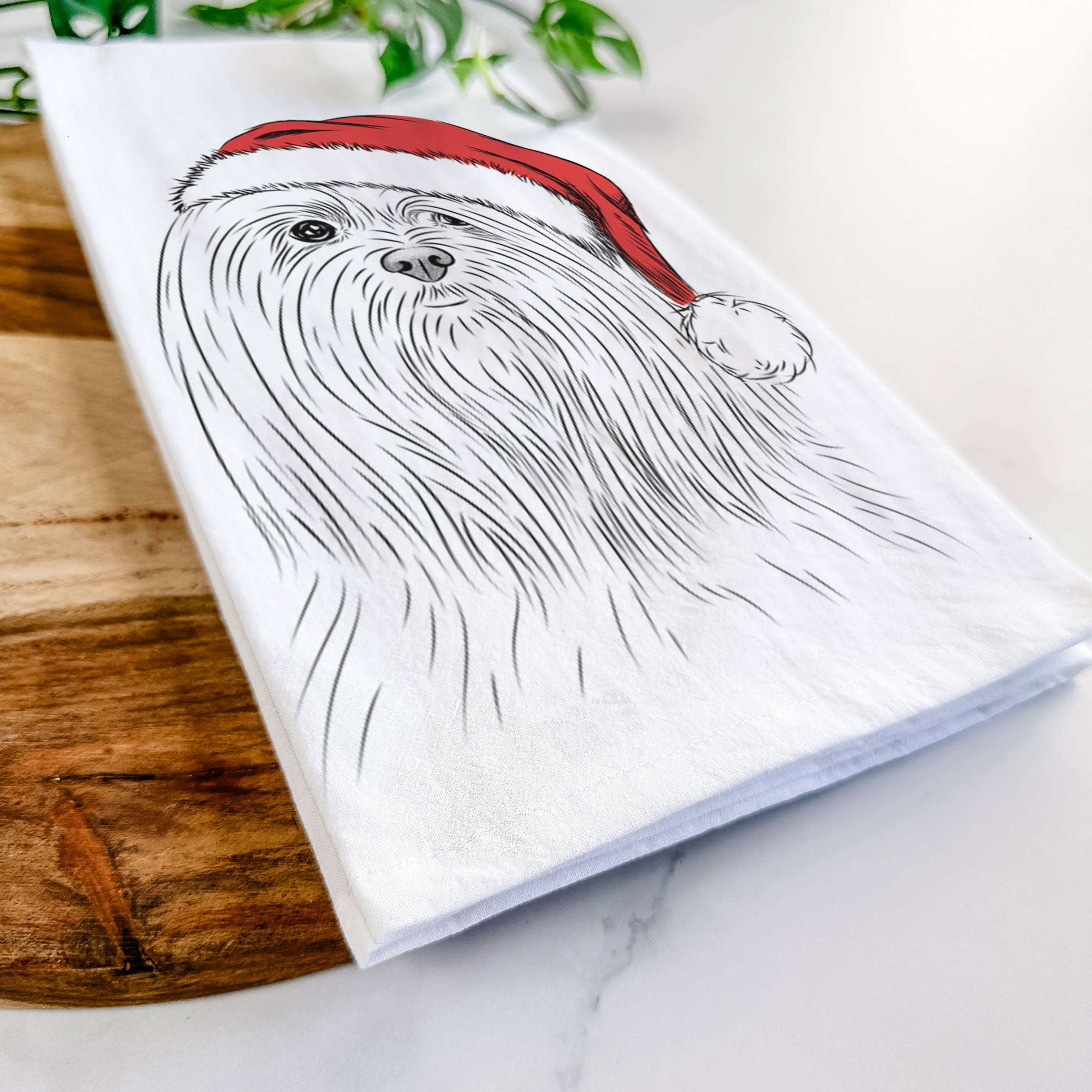 Lorenzo the Lhasa Apso Tea Towel - Image 9