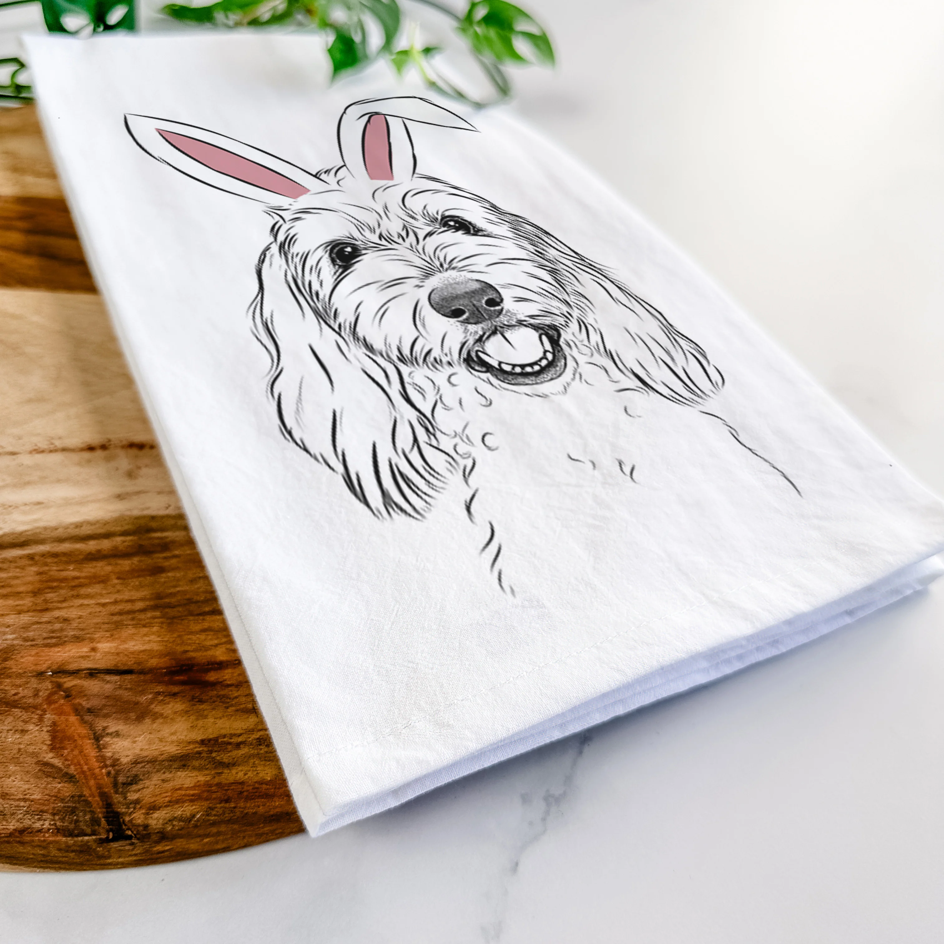 Louie the Coton de Tulear Tea Towel - Image 14
