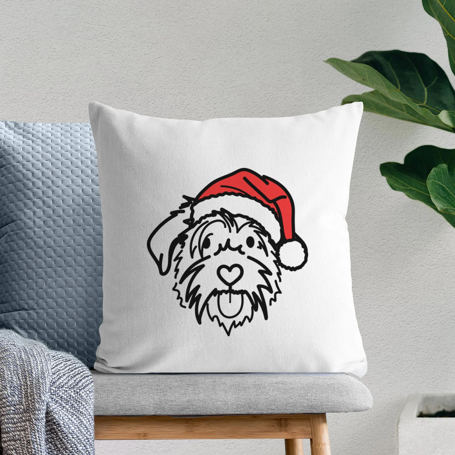 Love Always Scottish Terrier Border Collie Mix - Amal - Throw Pillow Cover - Image 9