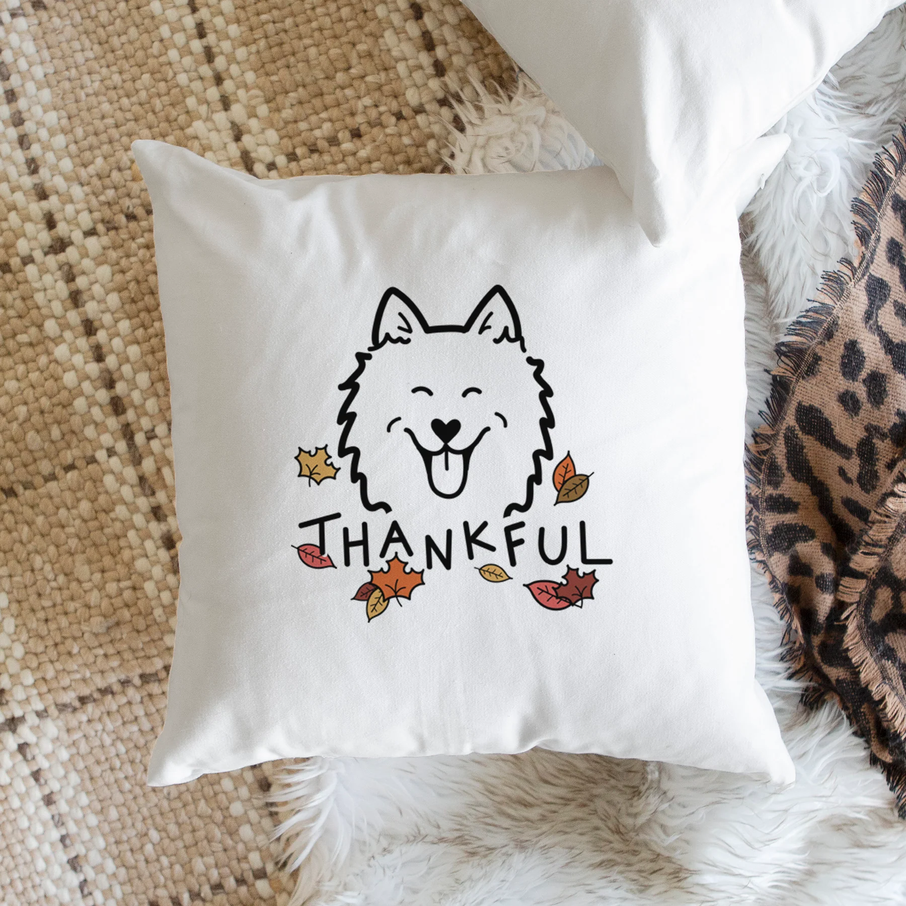 Love Always American Eskimo - Throw Pillow Cover - Image 2
