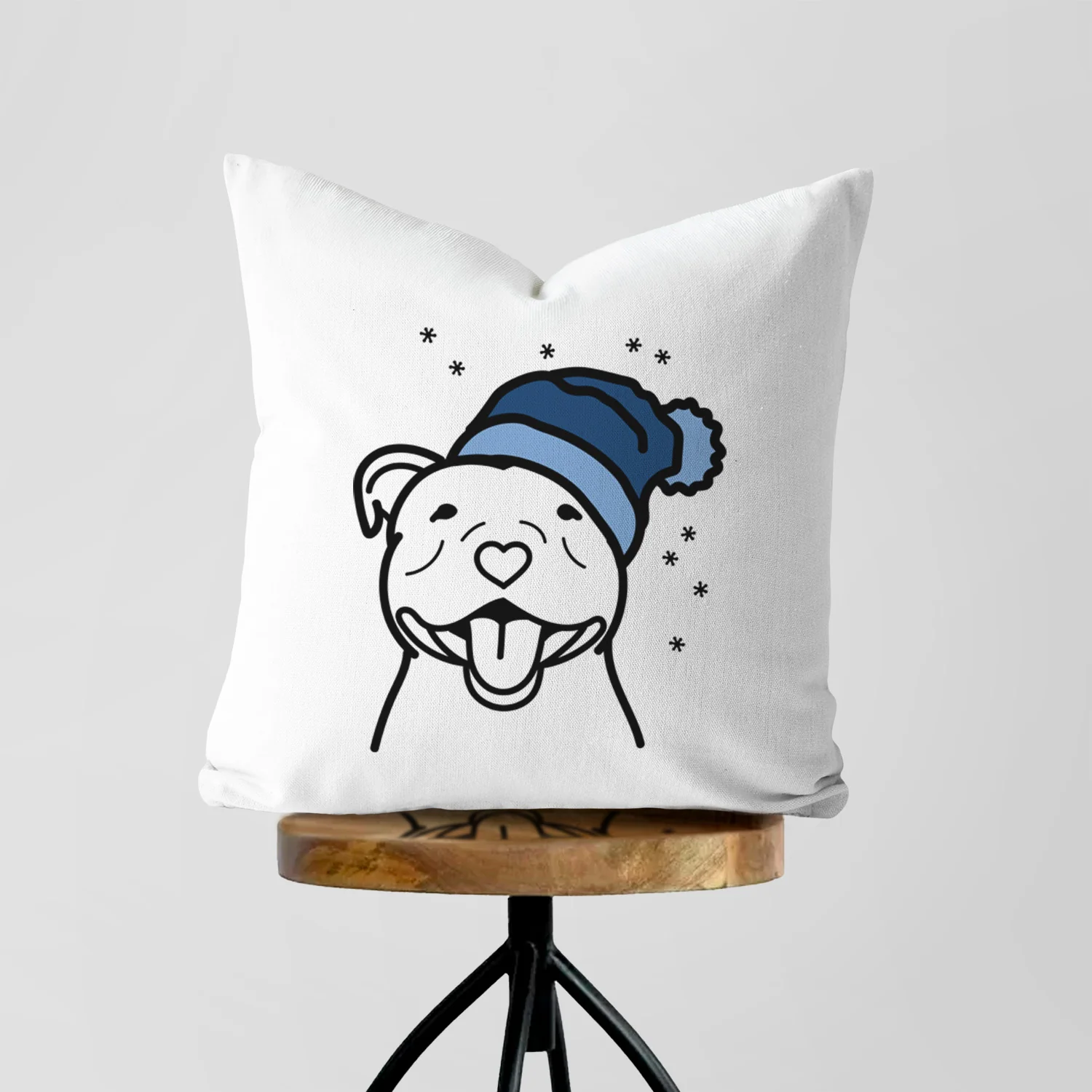 Love Always Happy American Staffordshire Terrier - Throw Pillow Cover - Image 5