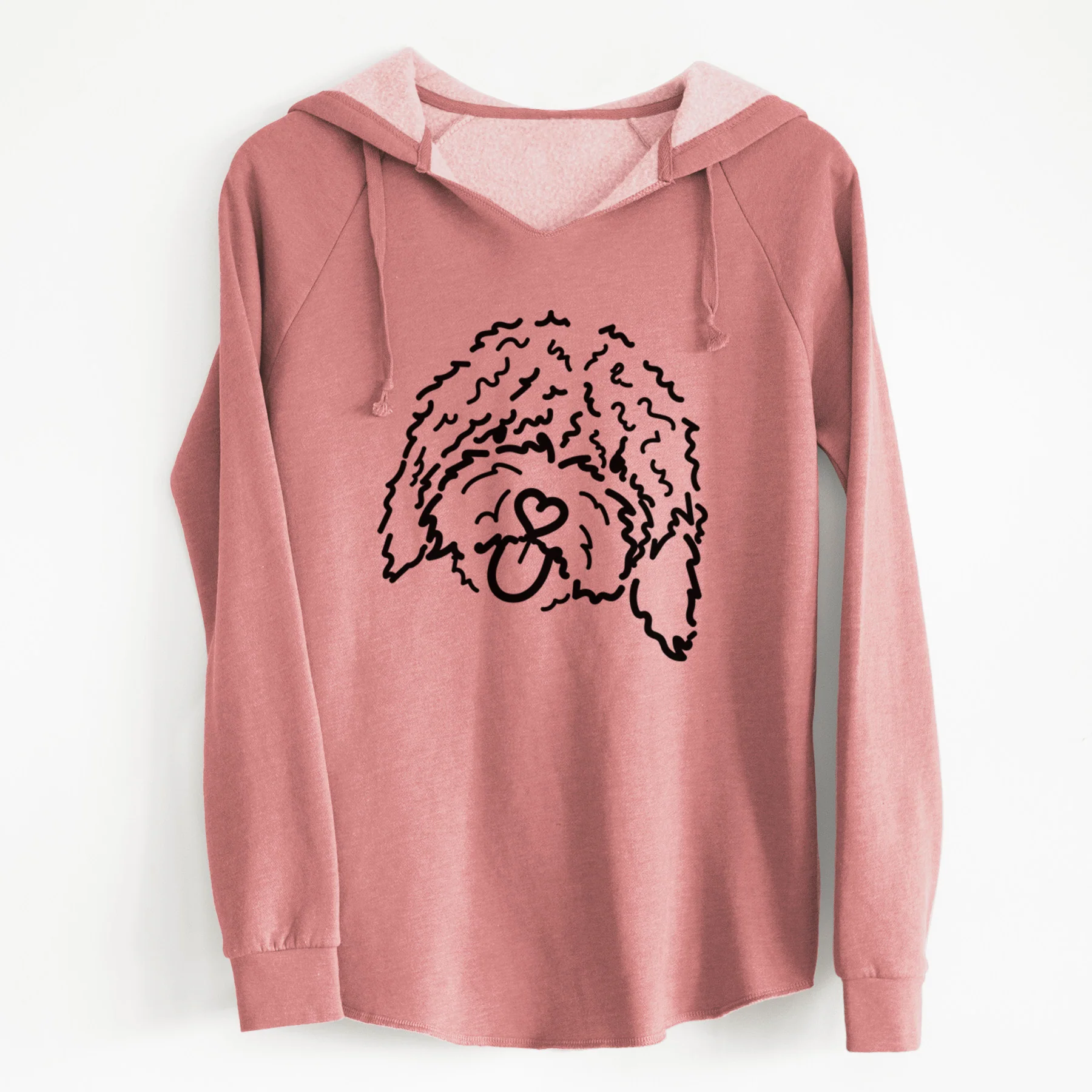 Love Always Spanish Water Dog - Antonio - Cali Wave Hooded Sweatshirt - Image 14