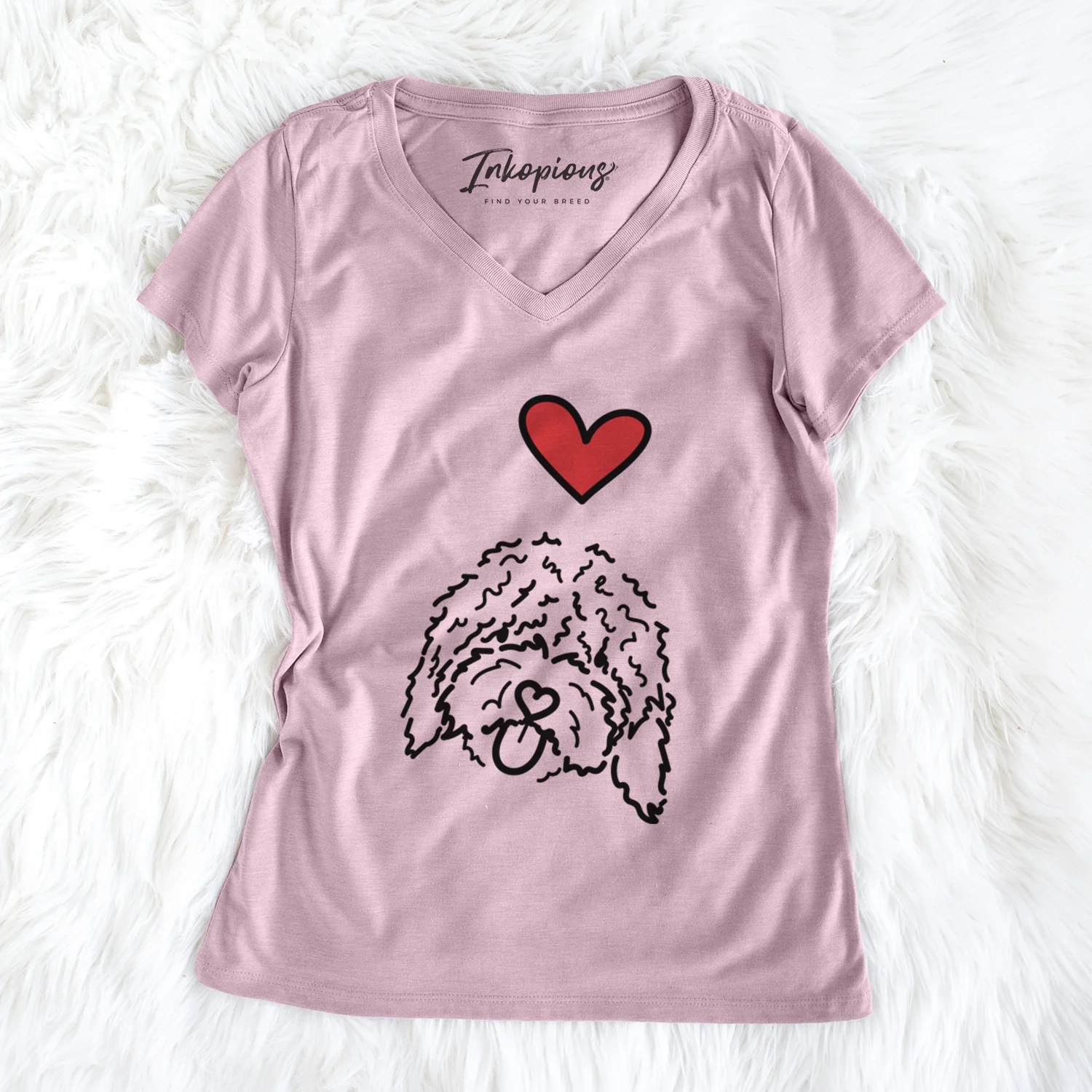 Love Always Spanish Water Dog - Antonio - Women's Perfect V-neck Shirt - Image 2