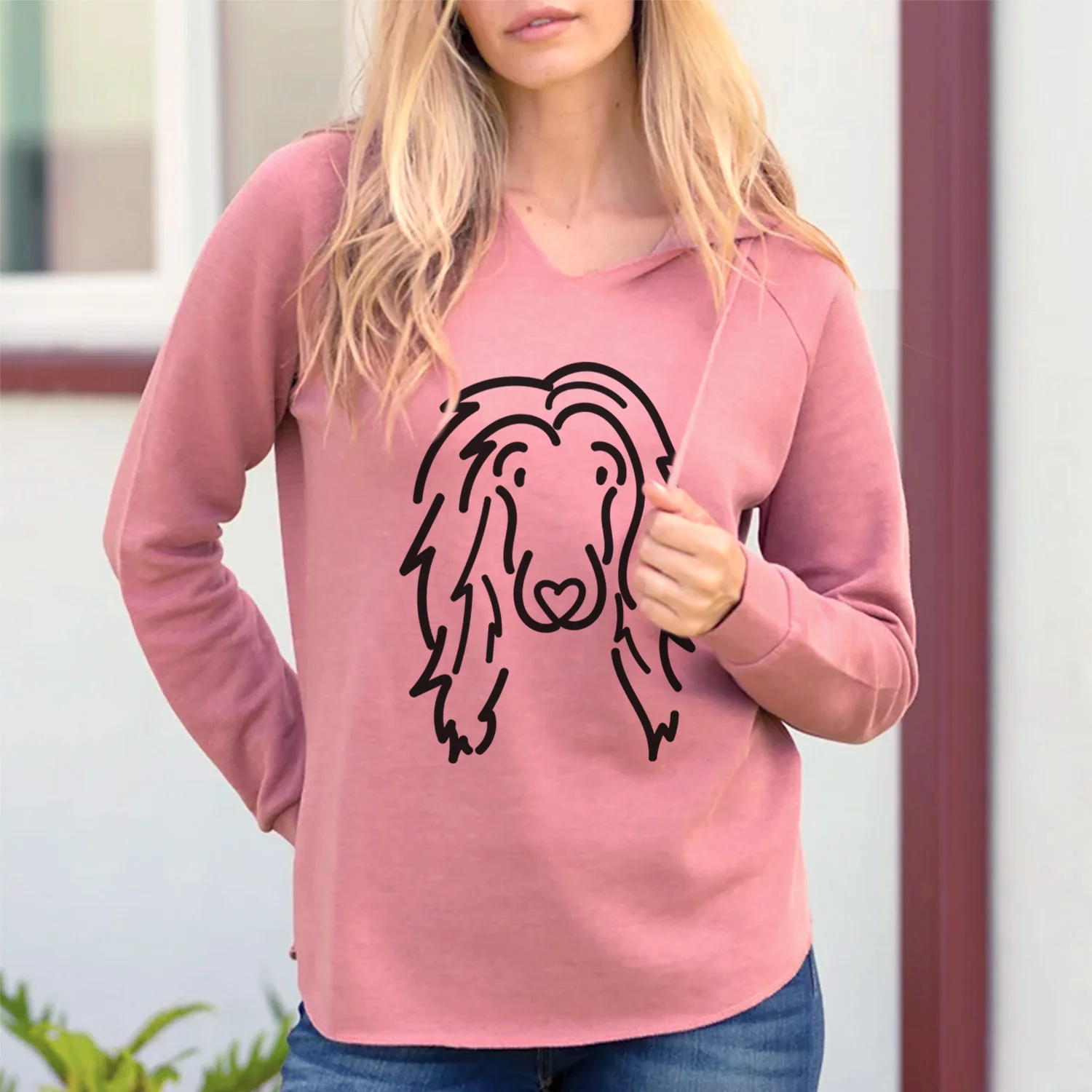 Love Always Afghan Hound - Asher - Cali Wave Hooded Sweatshirt - Image 4