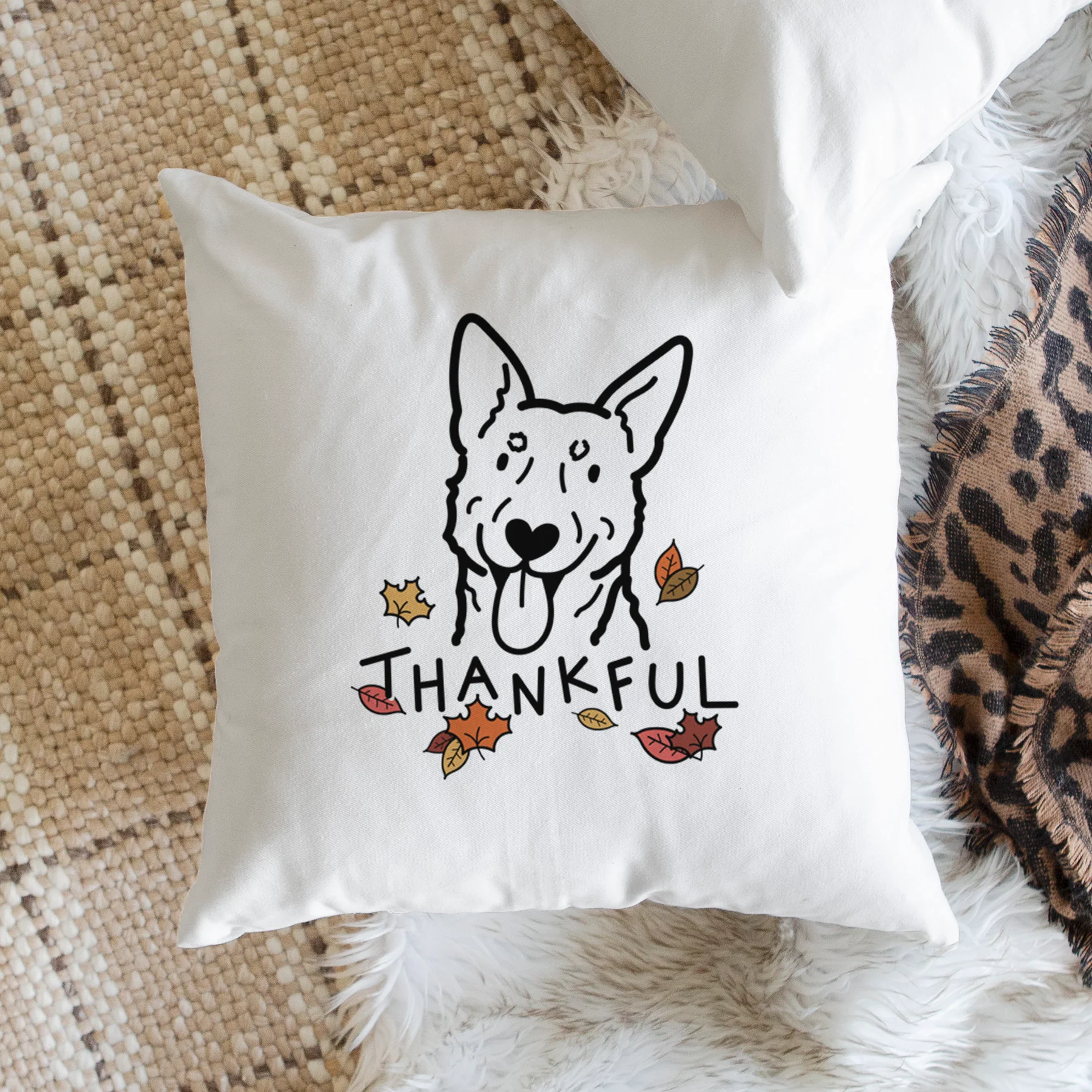Love Always Australian Cattle Dog - Throw Pillow Cover - Image 2