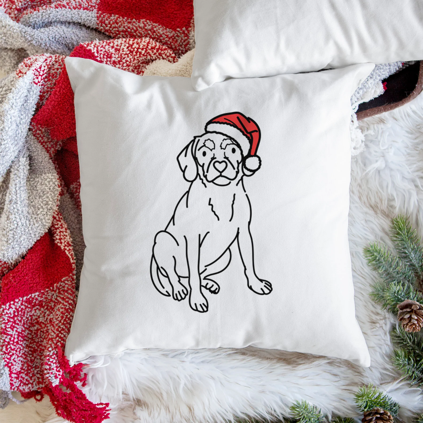 Love Always Puggle - Babs -  Throw Pillow Cover - Image 3