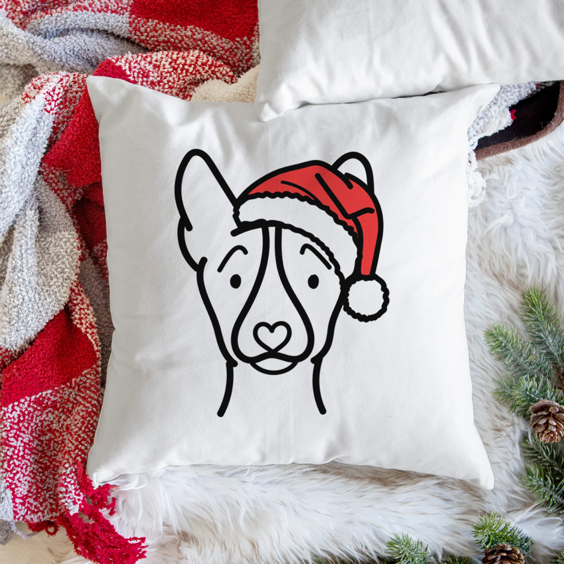 Love Always Basenji - Throw Pillow Cover - Image 3