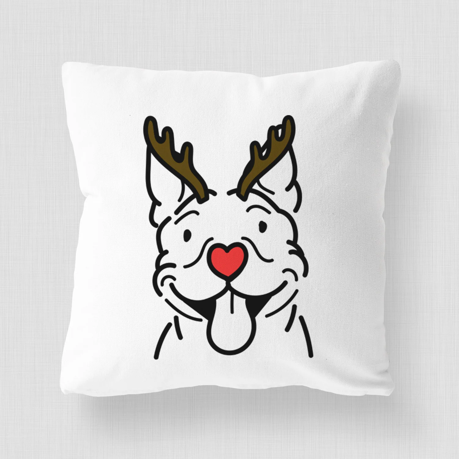 Love Always Pitbull - Basil -  Throw Pillow Cover - Image 4