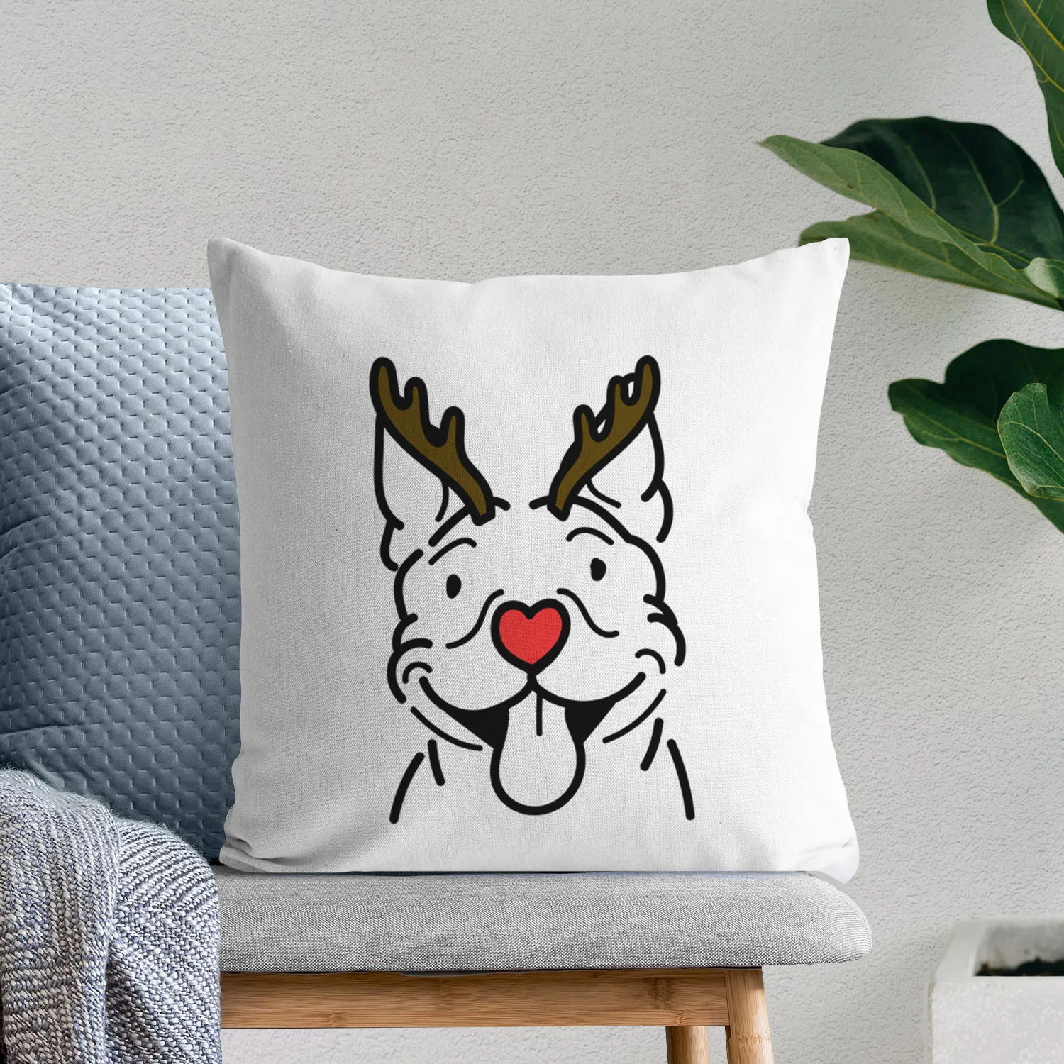 Love Always Pitbull - Basil -  Throw Pillow Cover - Image 8