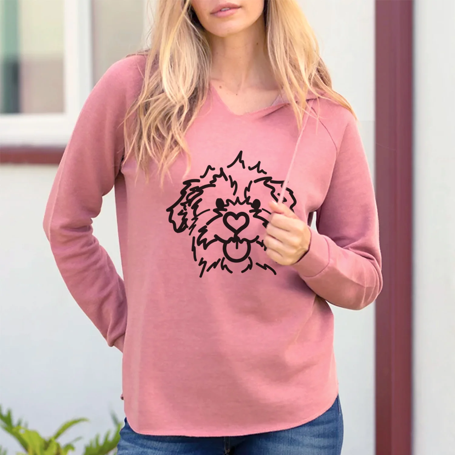 Love Always Mixed Breed - Bea - Cali Wave Hooded Sweatshirt - Image 4