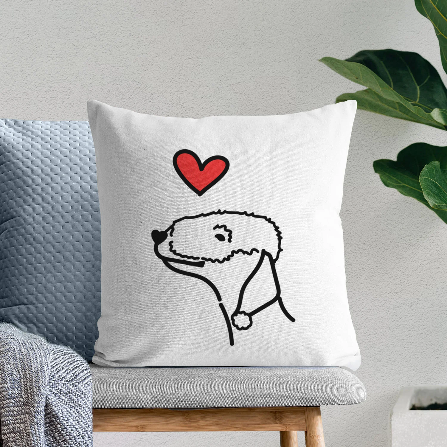 Love Always Bedlington Terrier - Throw Pillow Cover - Image 6