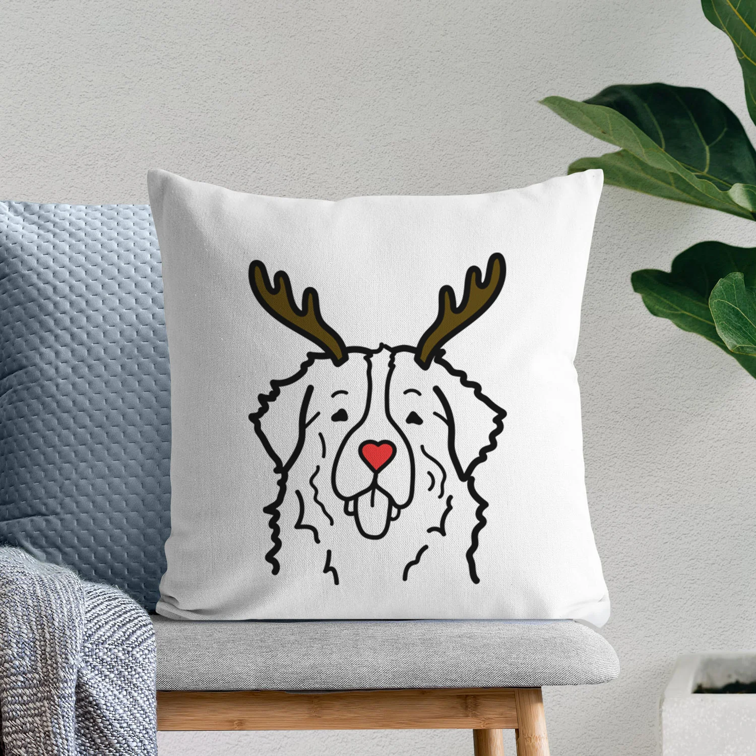Love Always Bernese Mountain Dog - Throw Pillow Cover - Image 8