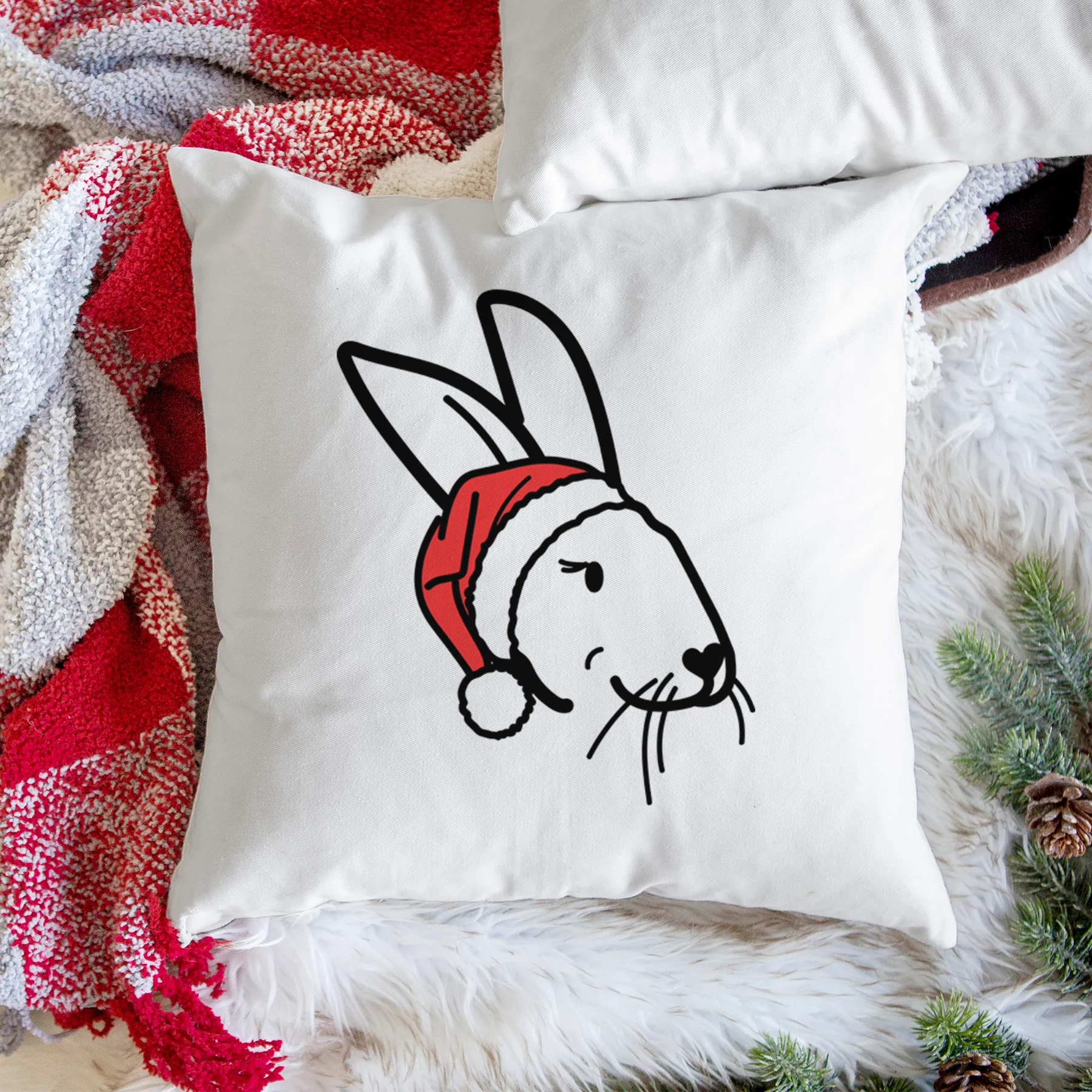Love Always Rex Rabbit - Betsy -  Throw Pillow Cover - Image 3
