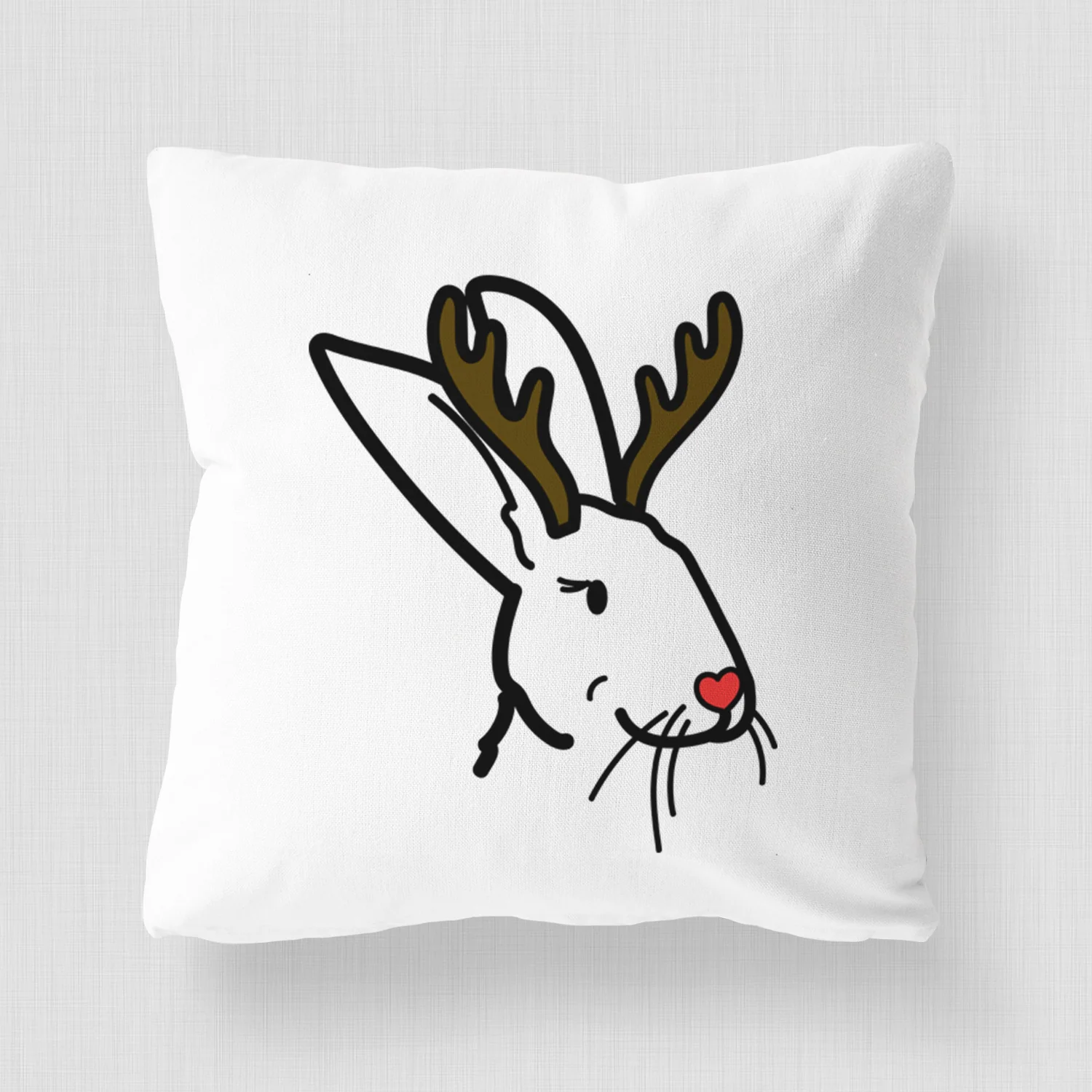 Love Always Rex Rabbit - Betsy -  Throw Pillow Cover - Image 4