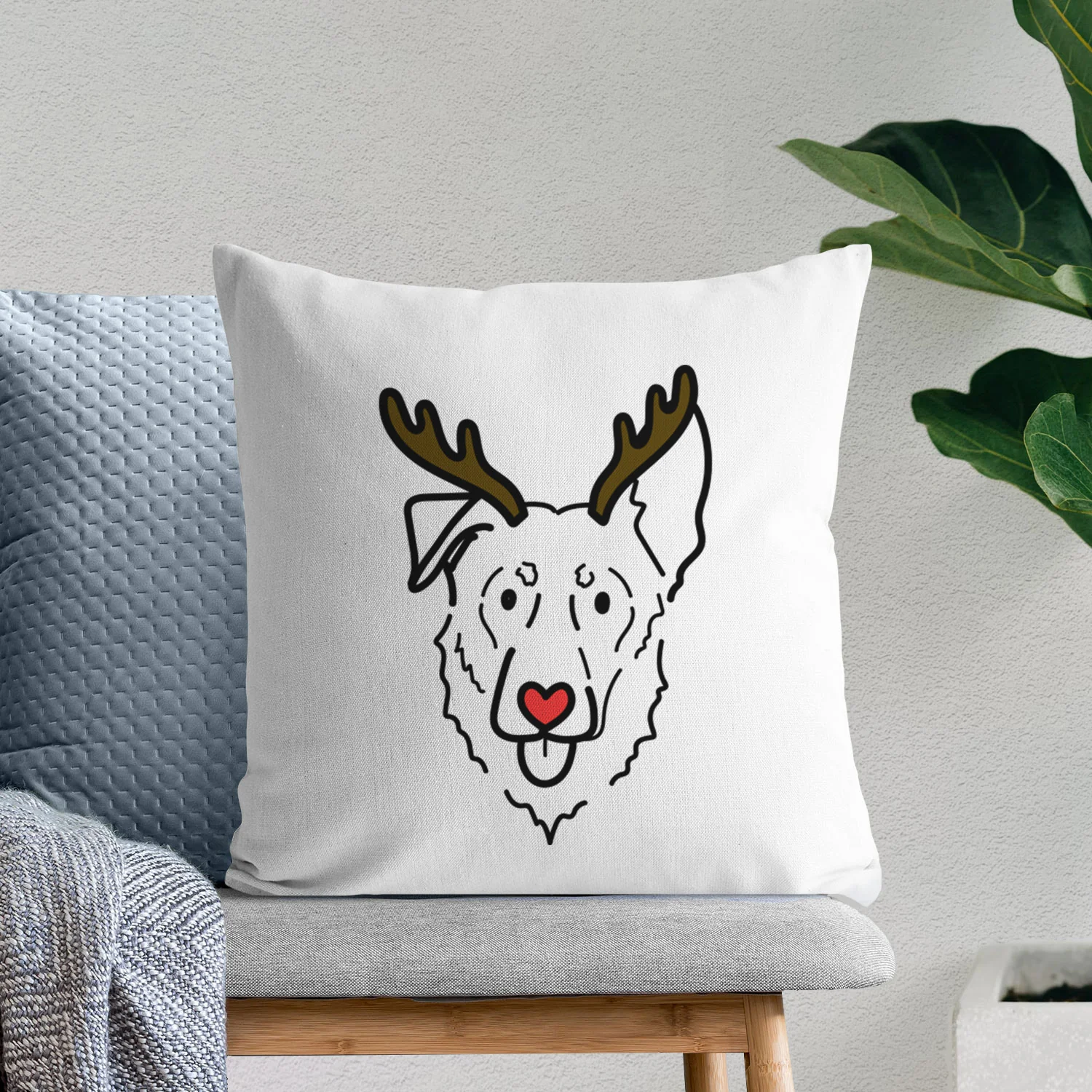 Love Always Shepherd Mix - Bodhi - Throw Pillow Cover - Image 8
