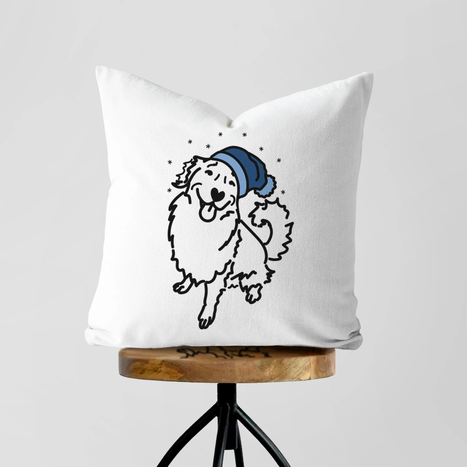 Love Always Golden Retriever - Brinkley - Throw Pillow Cover - Image 5
