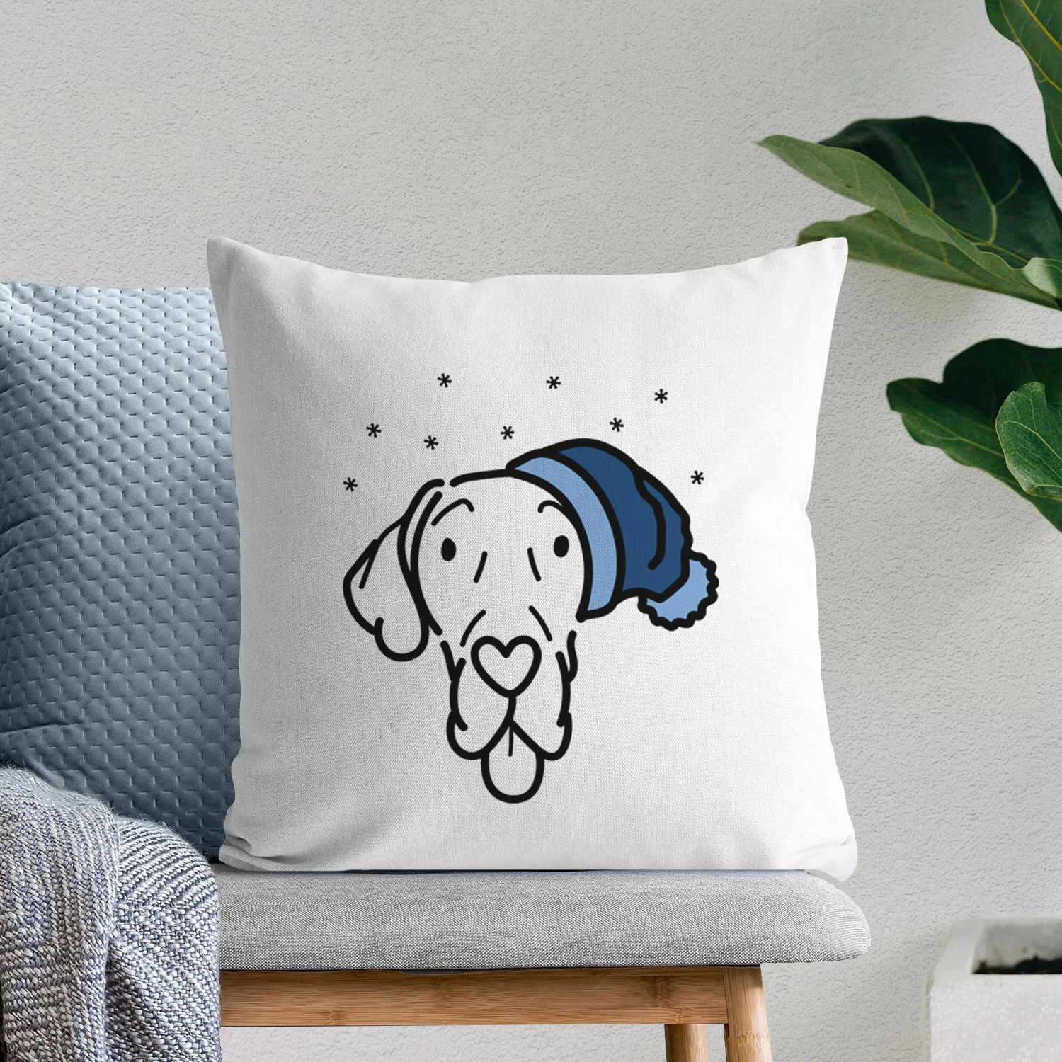 Love Always Great Dane - Bruce - Throw Pillow Cover - Image 10