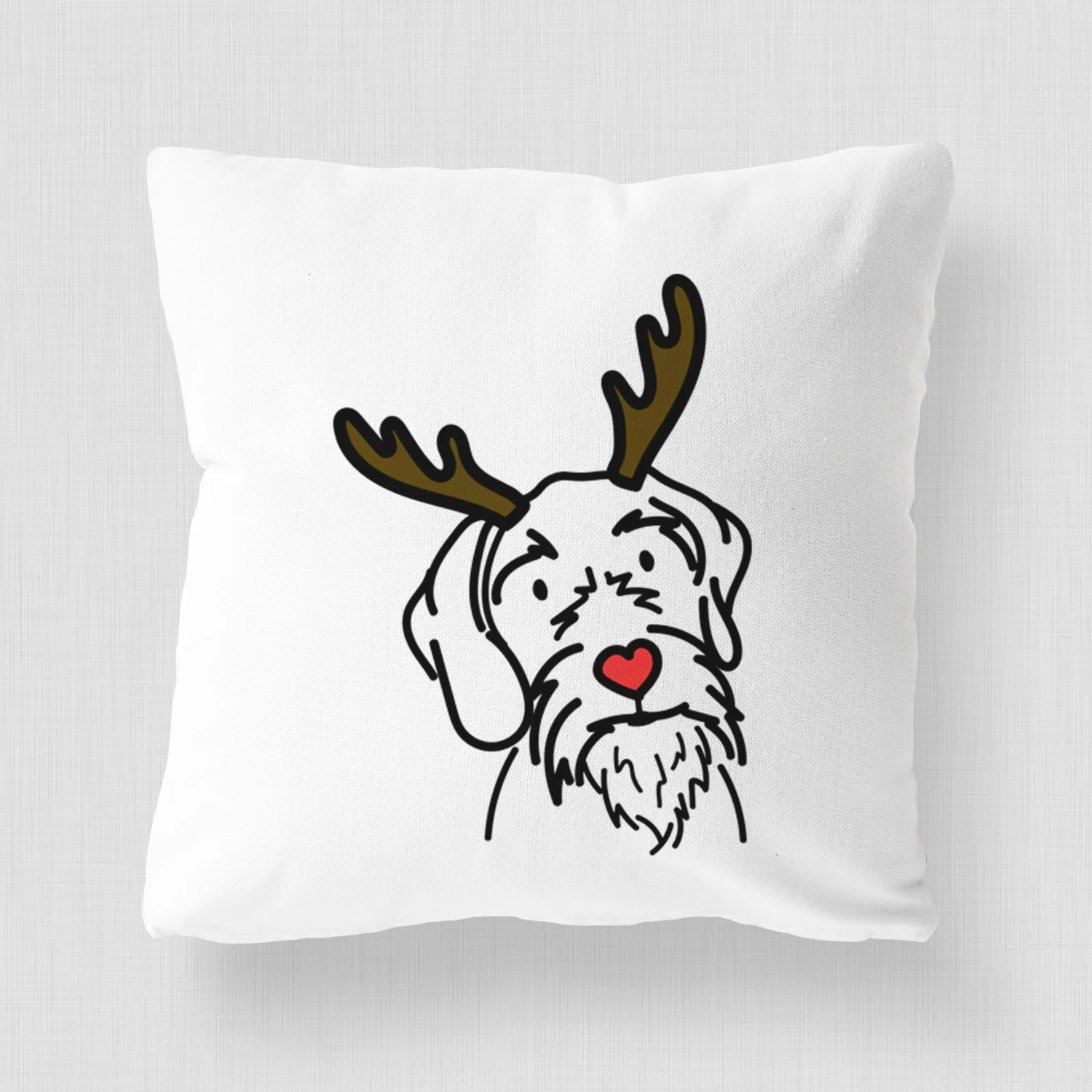 Love Always German Wirehaired Pointer - Buck - Throw Pillow Cover - Image 3