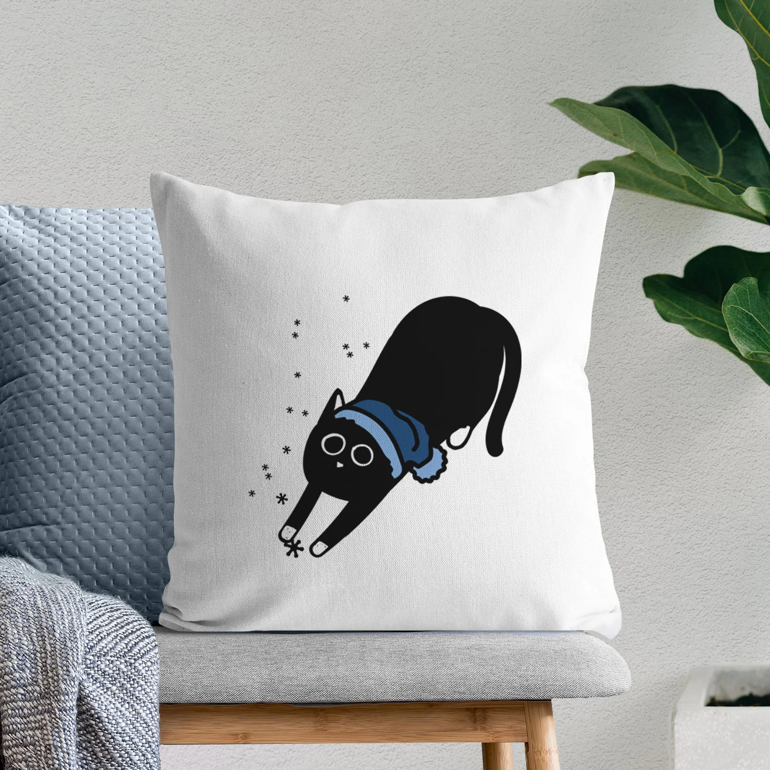 Love Always Black Cat - Bug - Throw Pillow Cover - Image 10