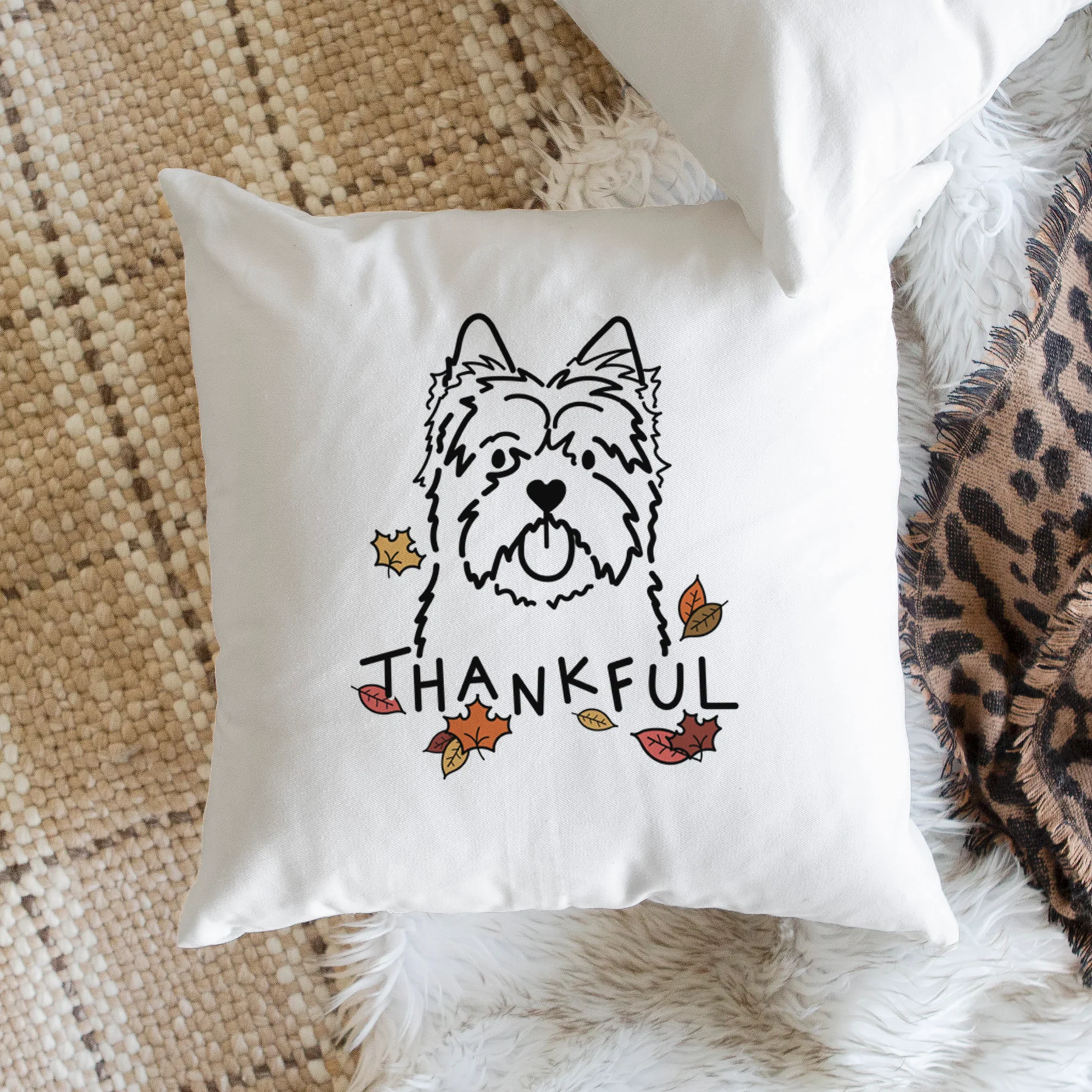 Love Always Cairn Terrier - Throw Pillow Cover - Image 2
