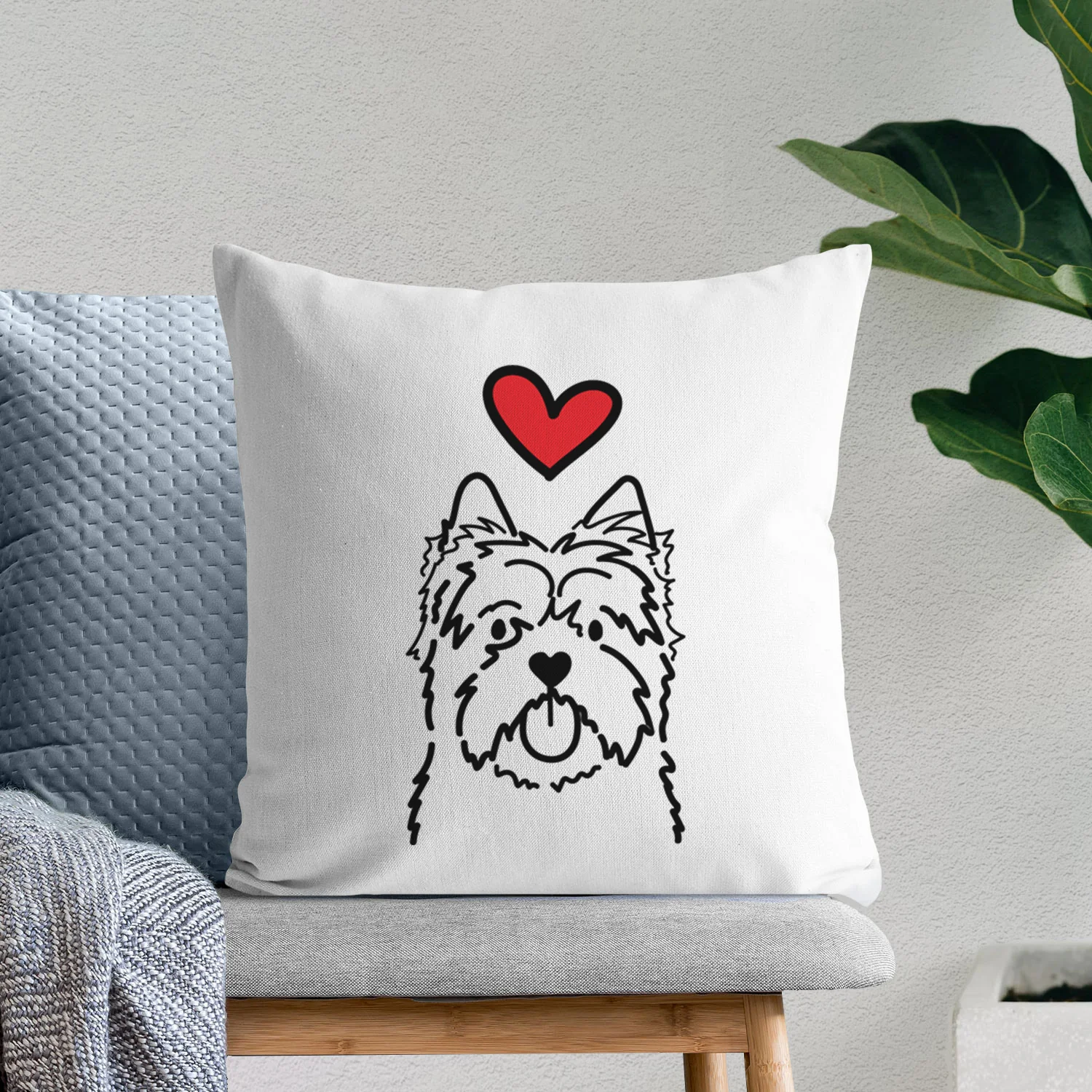 Love Always Cairn Terrier - Throw Pillow Cover - Image 6