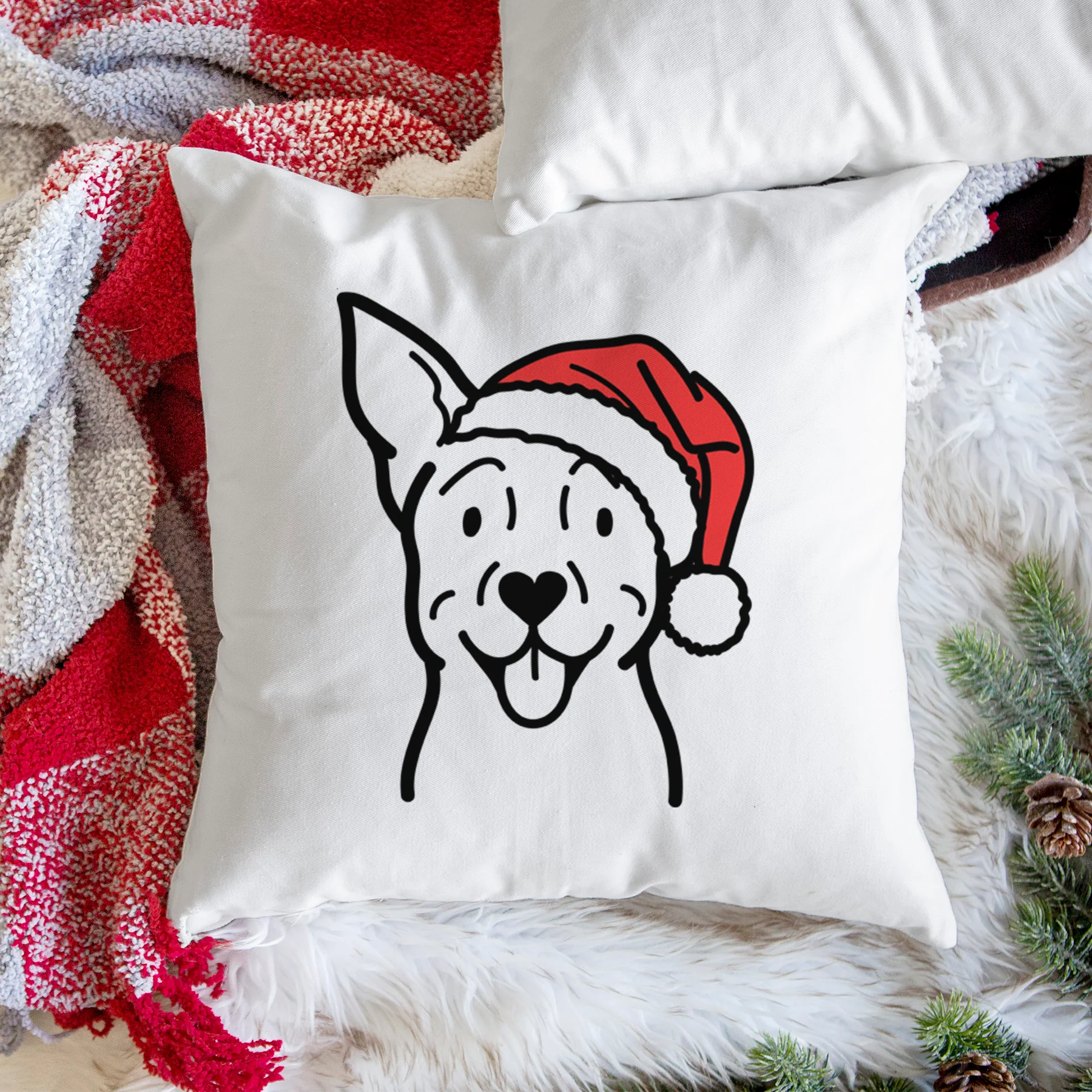 Love Always Carolina Dog - Throw Pillow Cover - Image 3