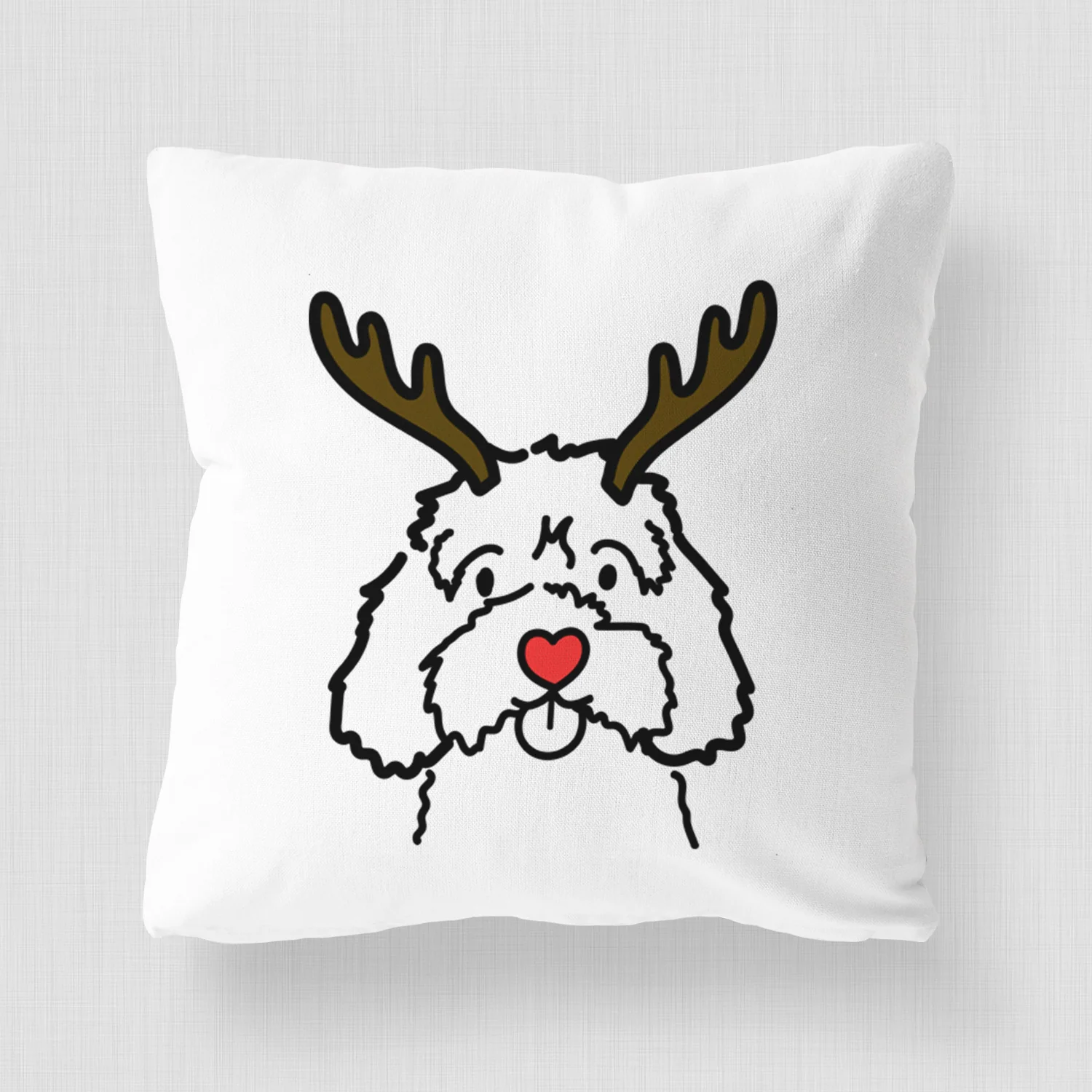 Love Always Cavapoo - Throw Pillow Cover - Image 4
