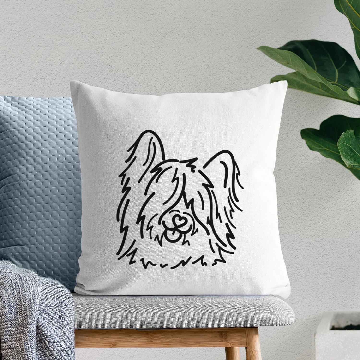 Love Always Skye Terrier - Dougal -  Throw Pillow Cover - Image 5