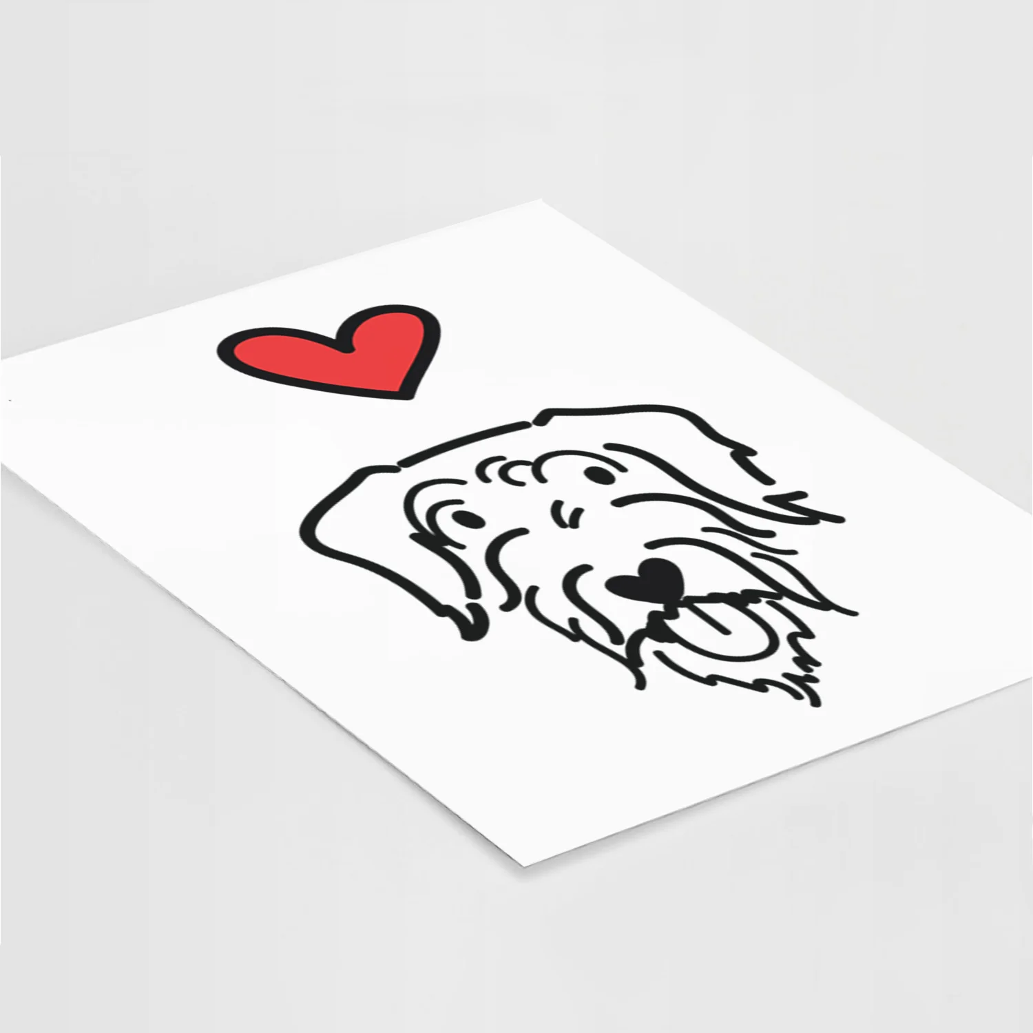 Love Always Doodle - Dug Art Print - Image 5