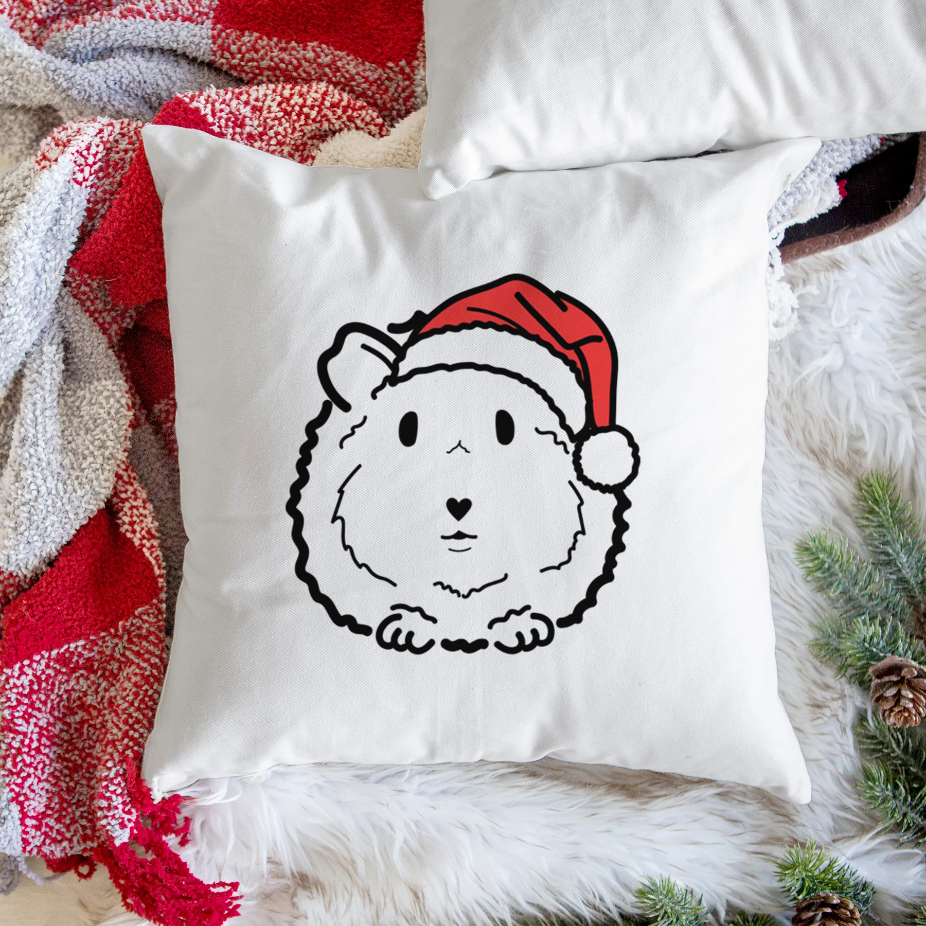 Love Always Guinea Pig - Duke -  Throw Pillow Cover - Image 3