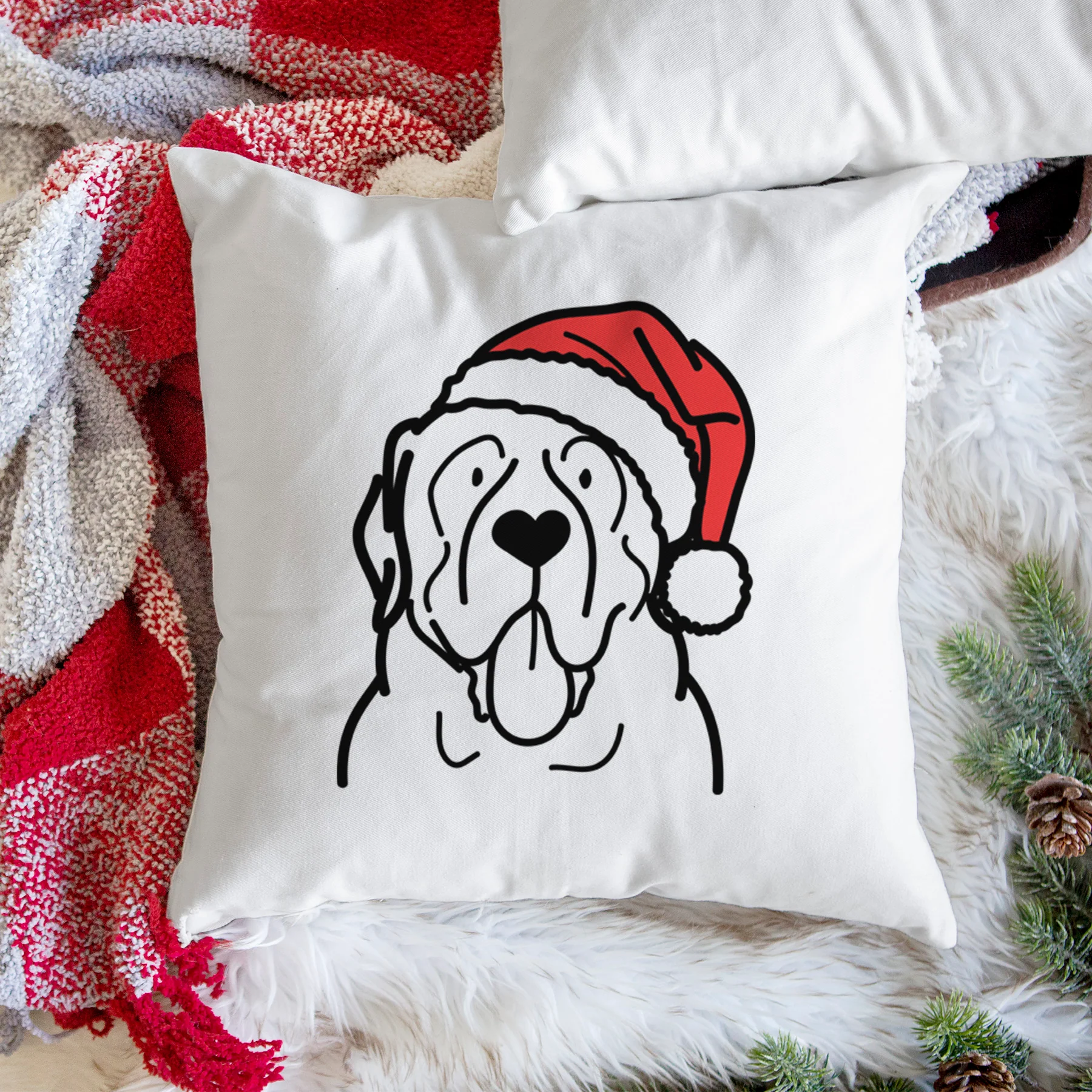 Love Always English Mastiff - Throw Pillow Cover - Image 3