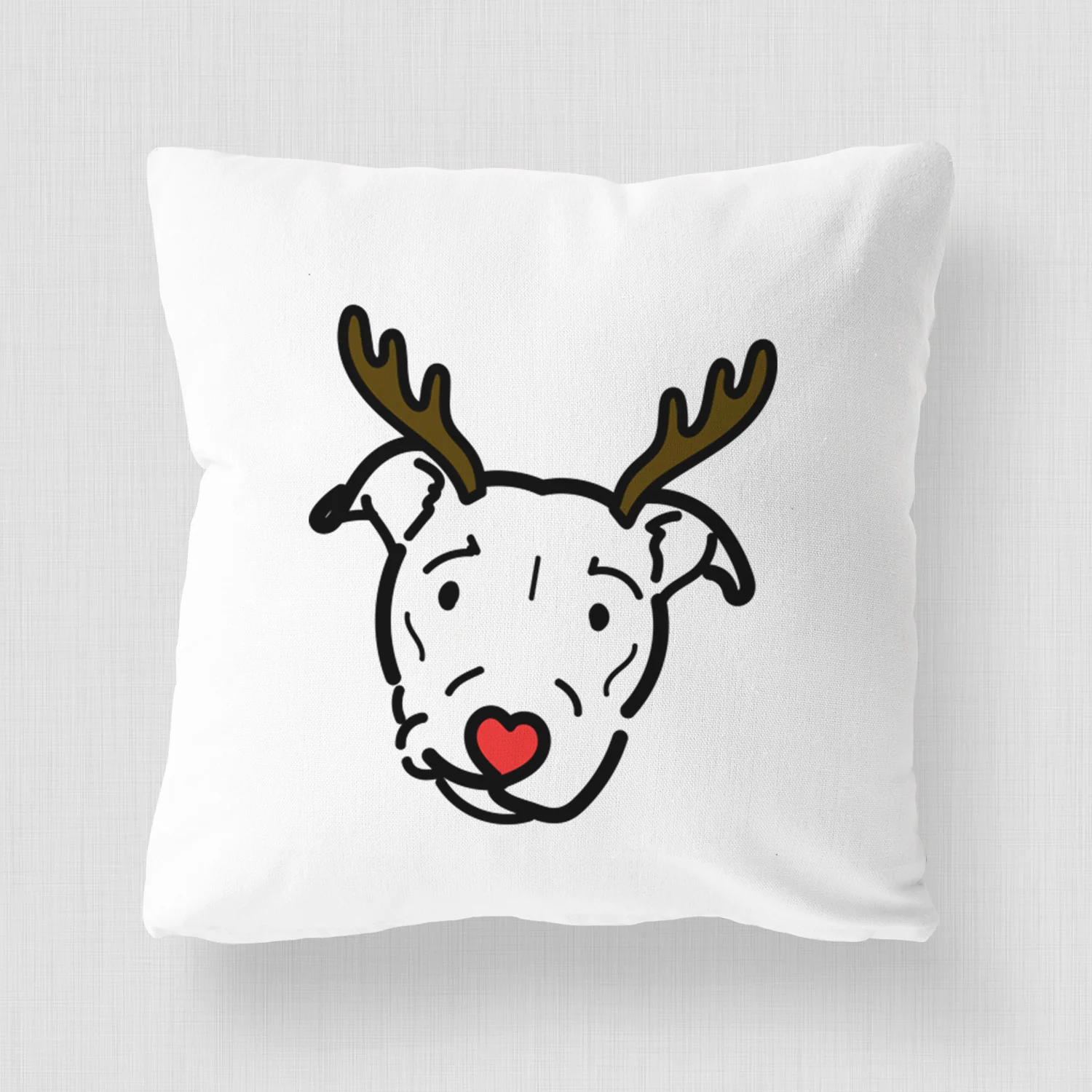 Love Always Pitbull Mix - Ernie -  Throw Pillow Cover - Image 4