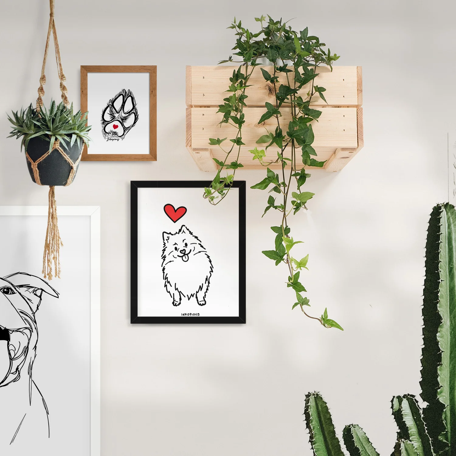 Love Always Pomeranian - Fern Art Print - Image 4