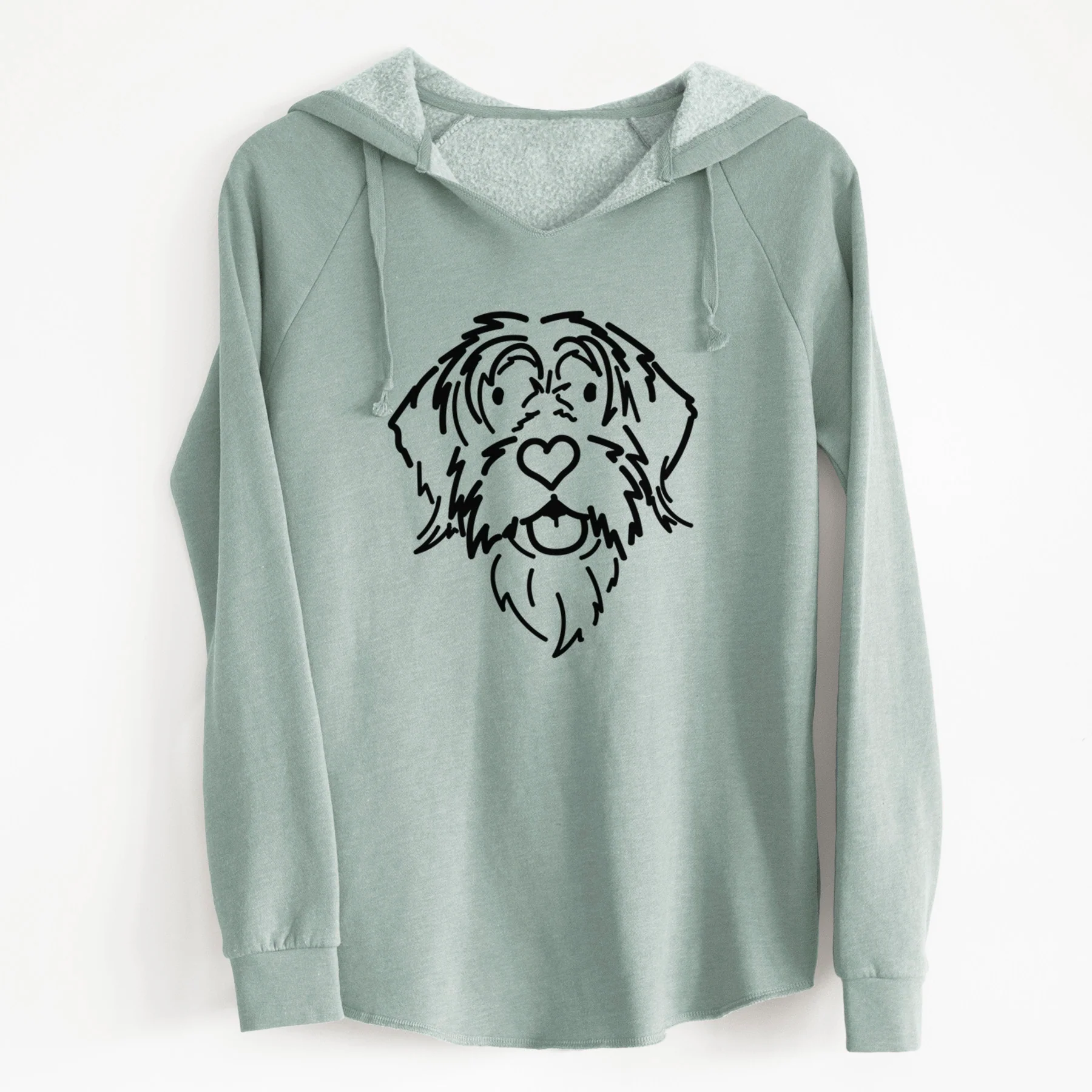 Love Always Wirehaird Pointing Griffon - Gary - Cali Wave Hooded Sweatshirt - Image 15