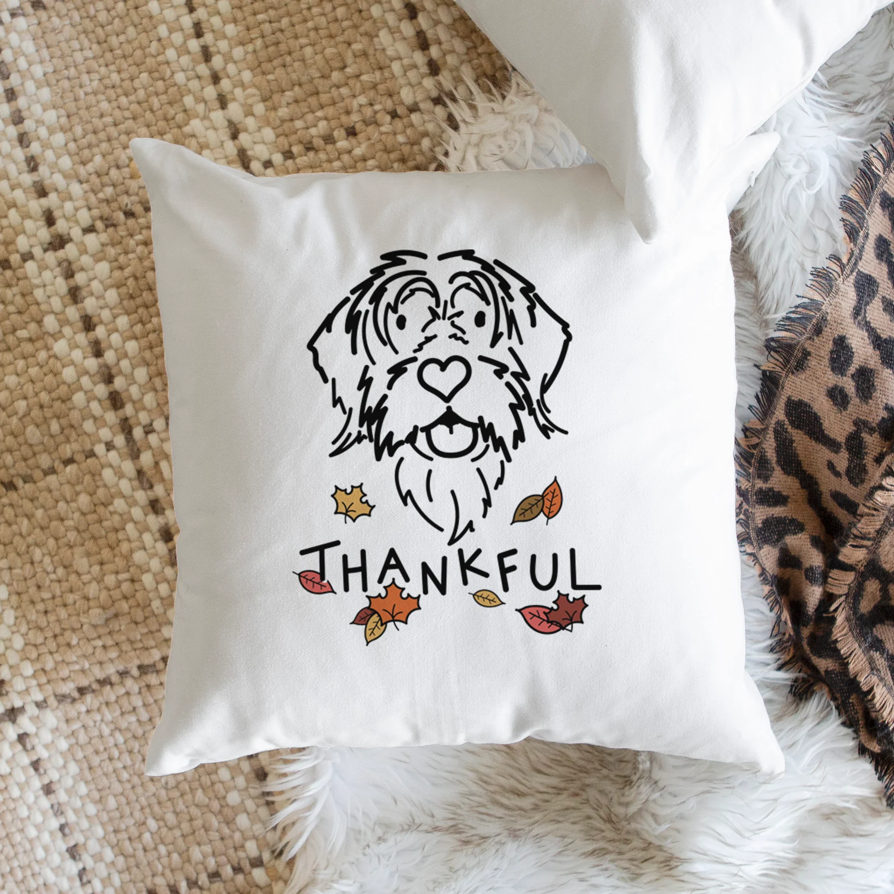 Love Always Wirehaird Pointing Griffon - Gary -  Throw Pillow Cover