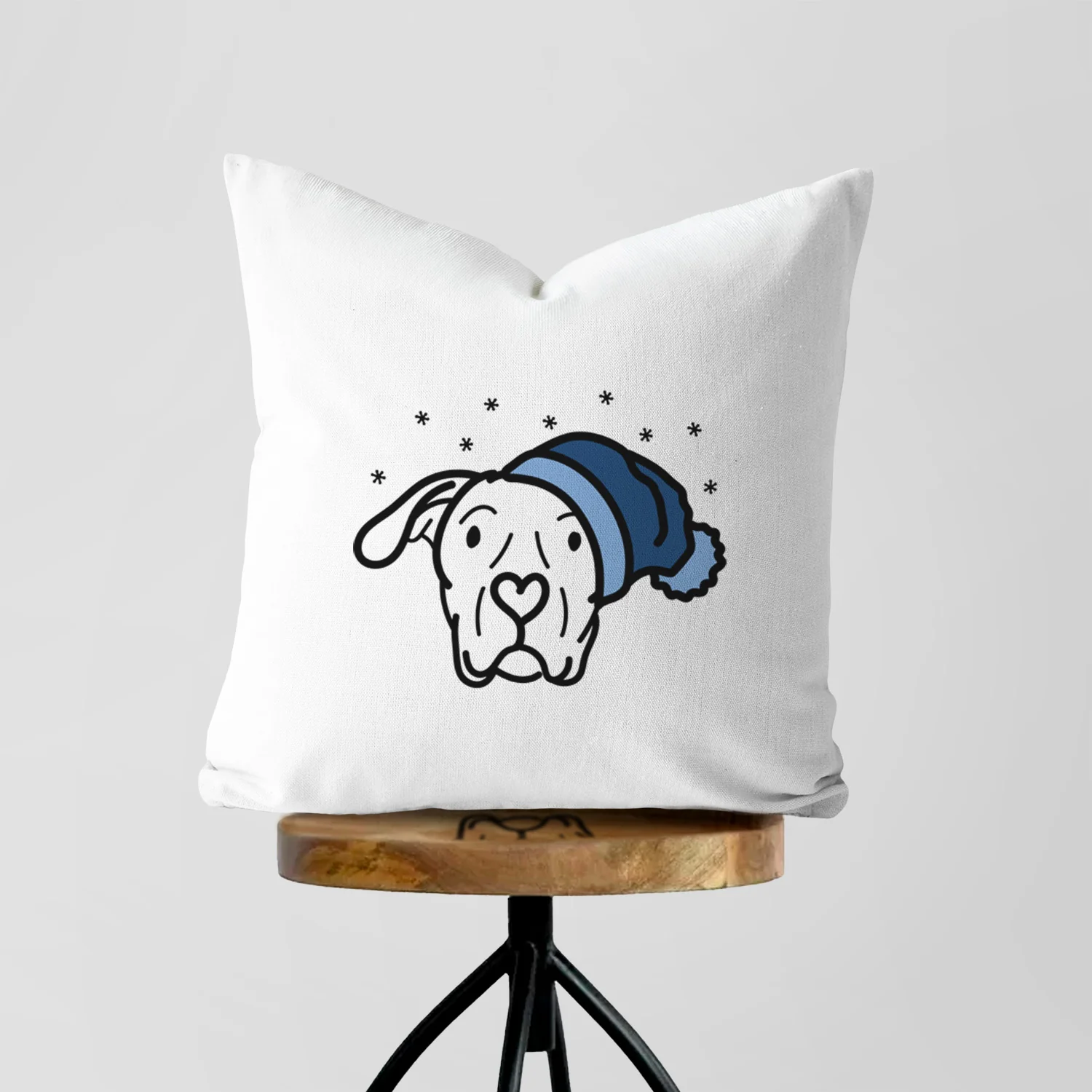 Love Always Dogo Argentino - Genevieve - Throw Pillow Cover - Image 5