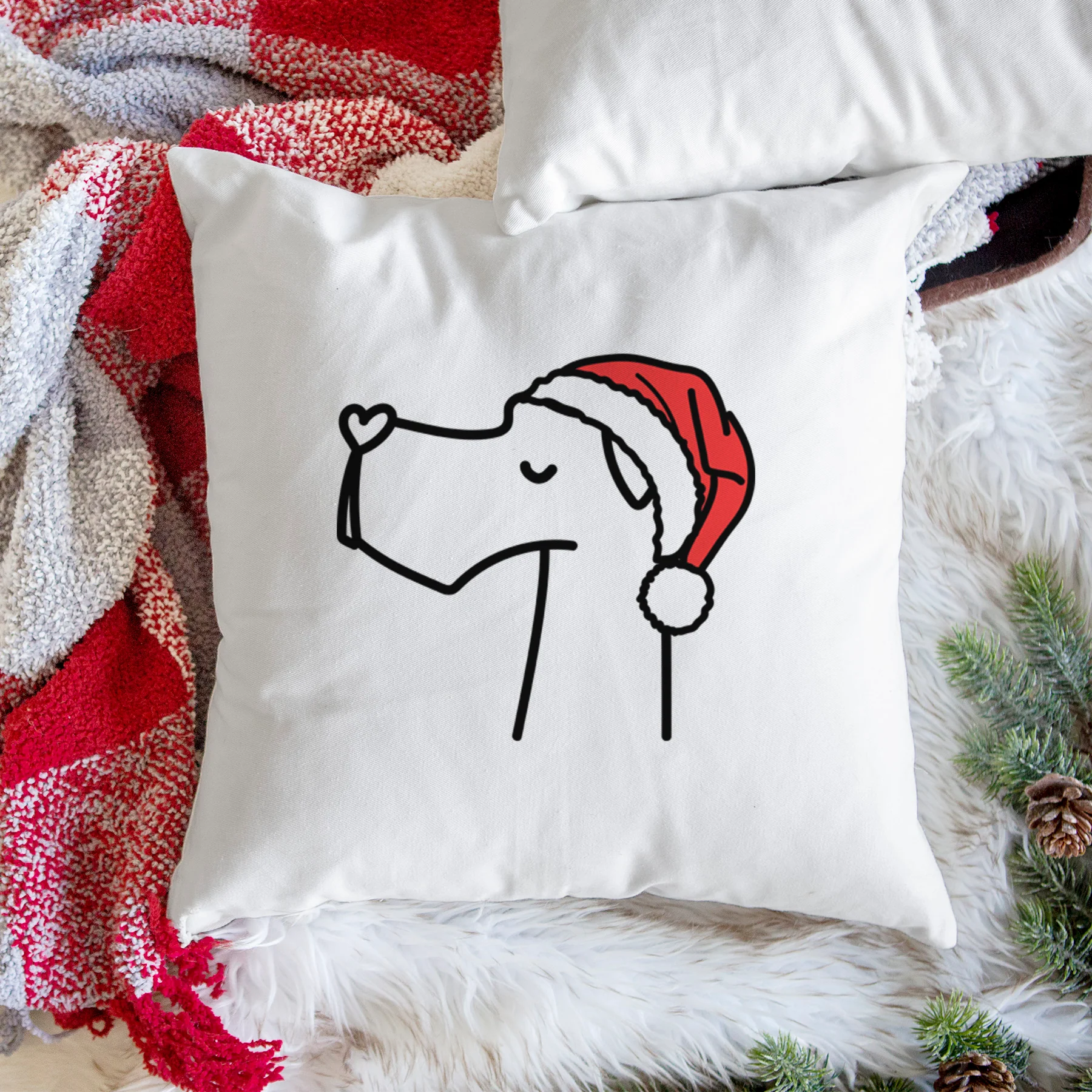 Love Always Great Dane - Throw Pillow Cover - Image 3